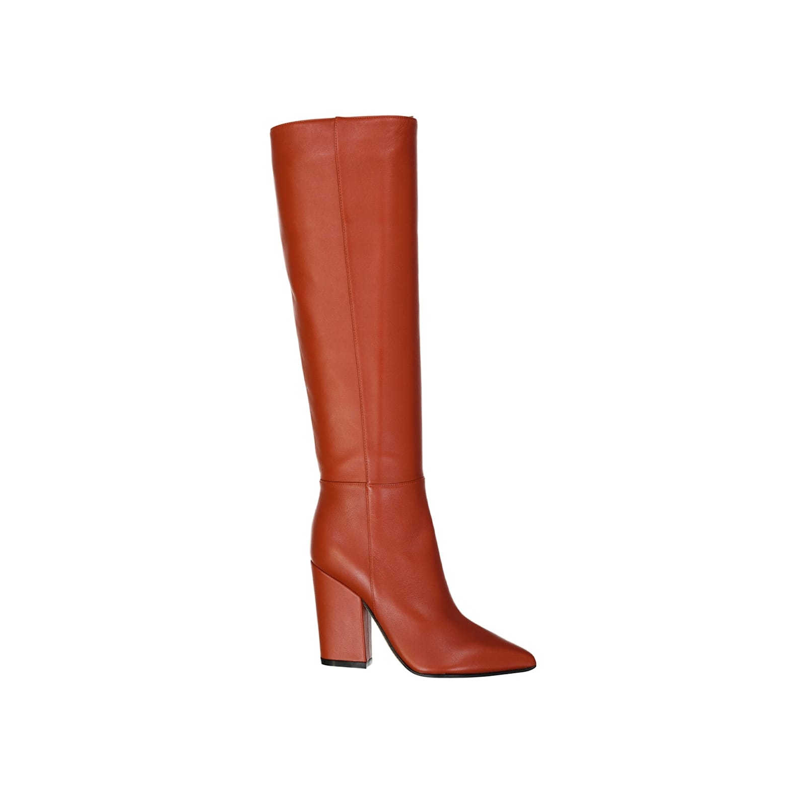 Shop Sergio Rossi Leather Boots In Orange