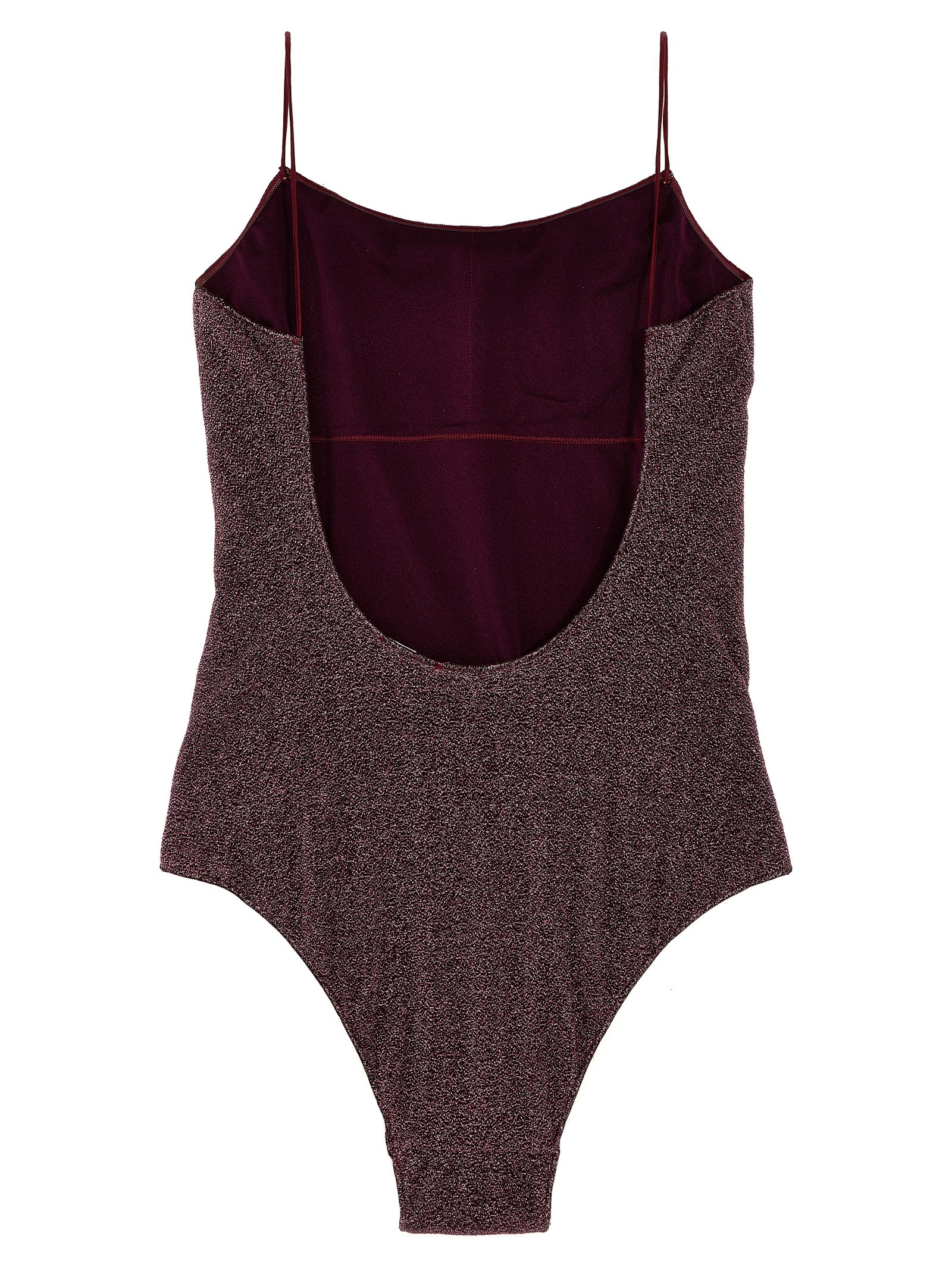 Shop Oseree Lumiere Maillot One-piece Swimsuit In Purple