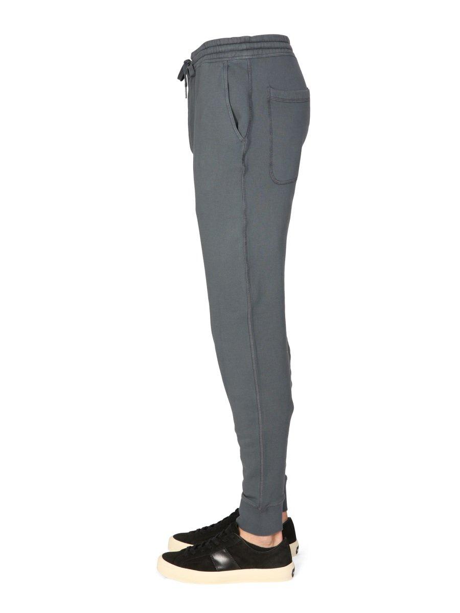 Shop Tom Ford Elasticated-waist Drawstring Jogging Pants In Blue
