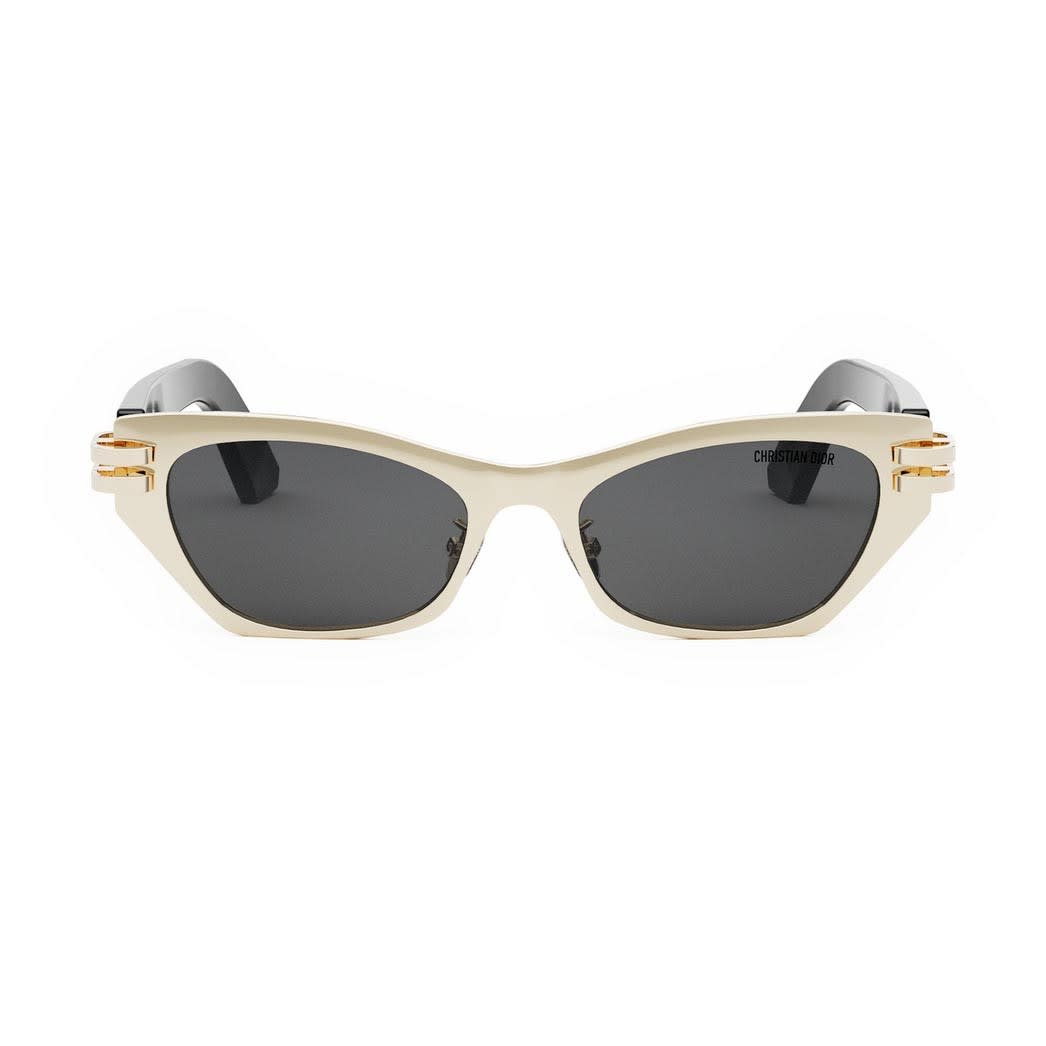 Dior C B3u Cat-eye Sunglasses In Nero E Oro/grigio