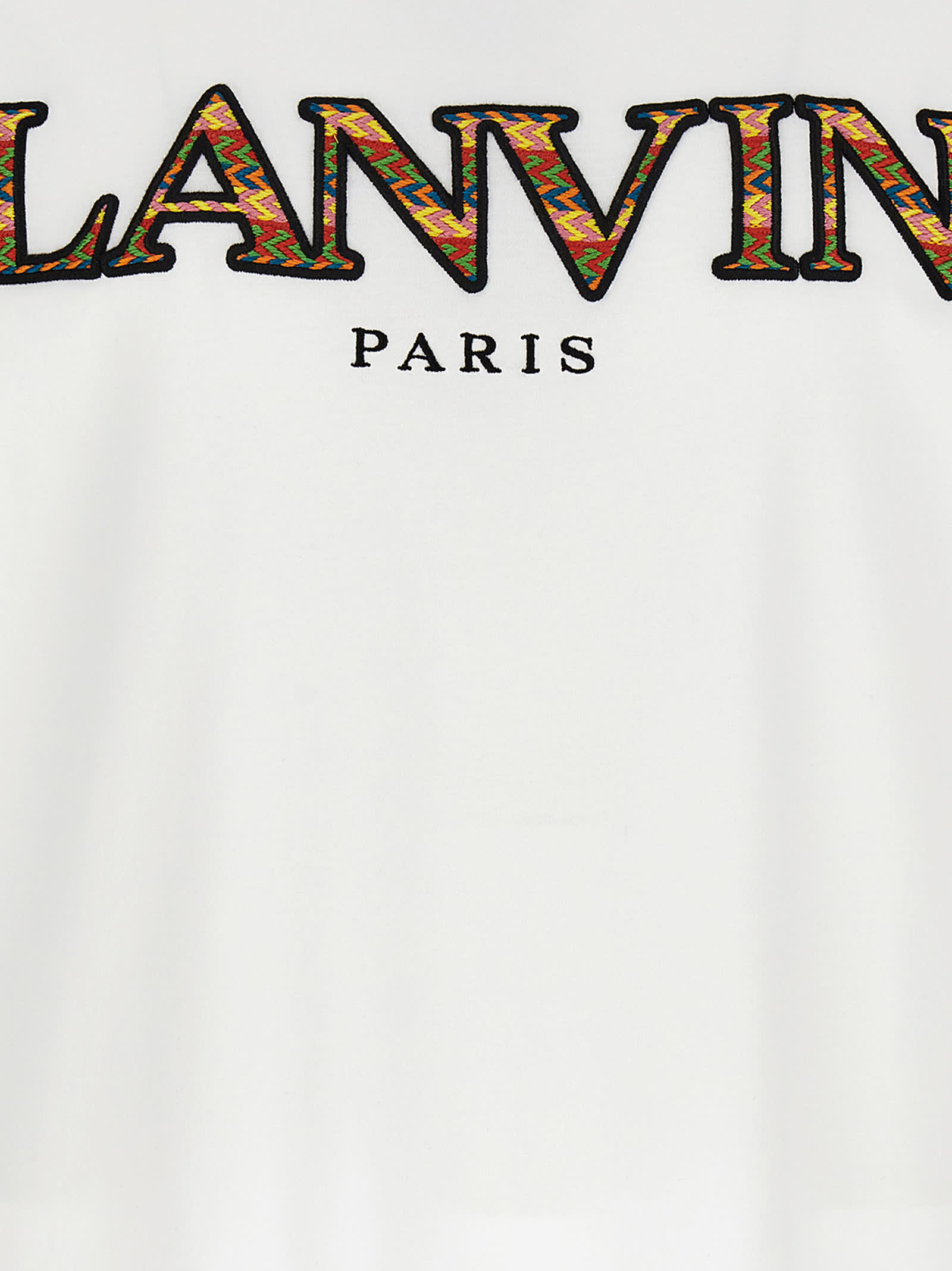 Shop Lanvin Classic Curb T-shirt In Optic White