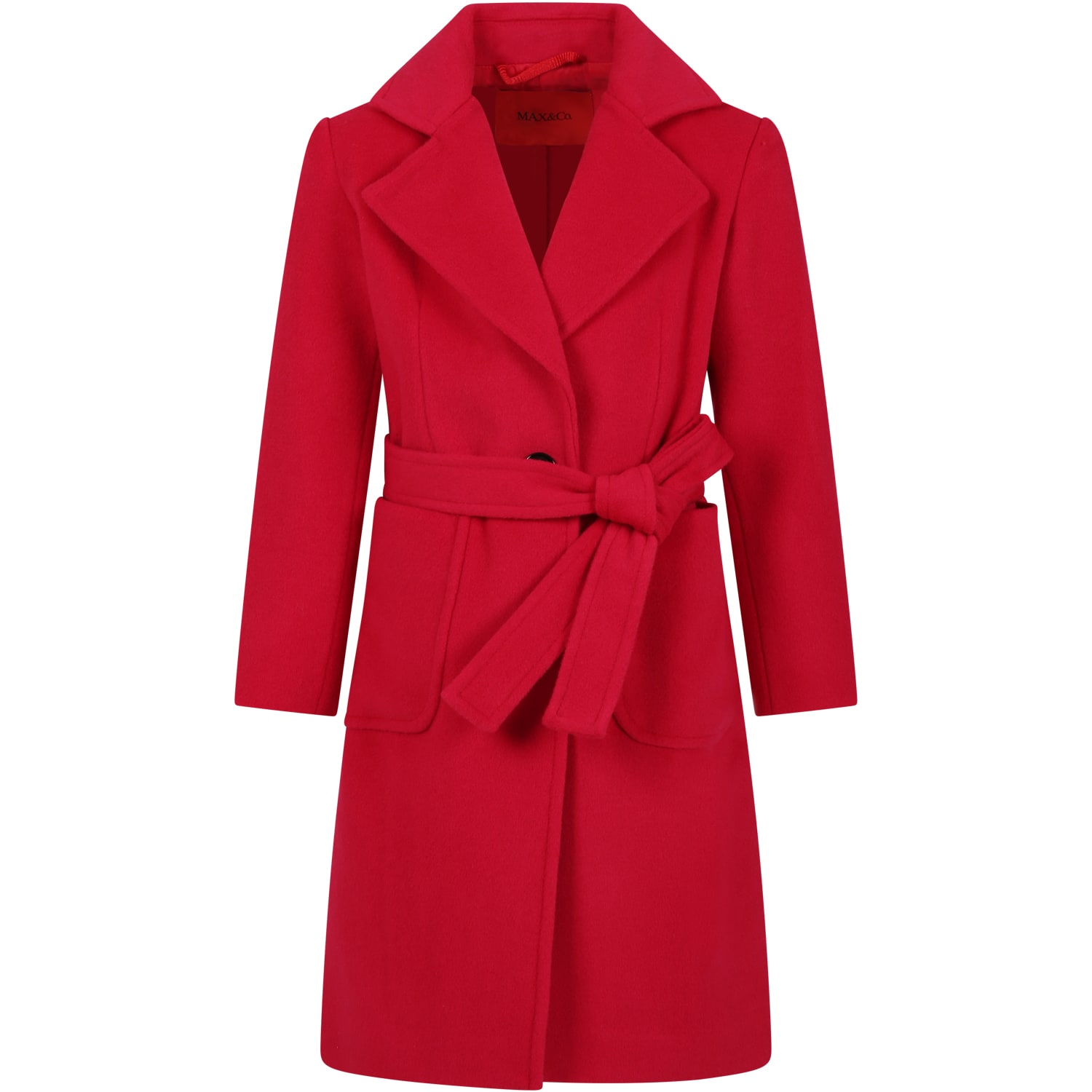 Max&amp;co. Kids' Red Coat For Girl