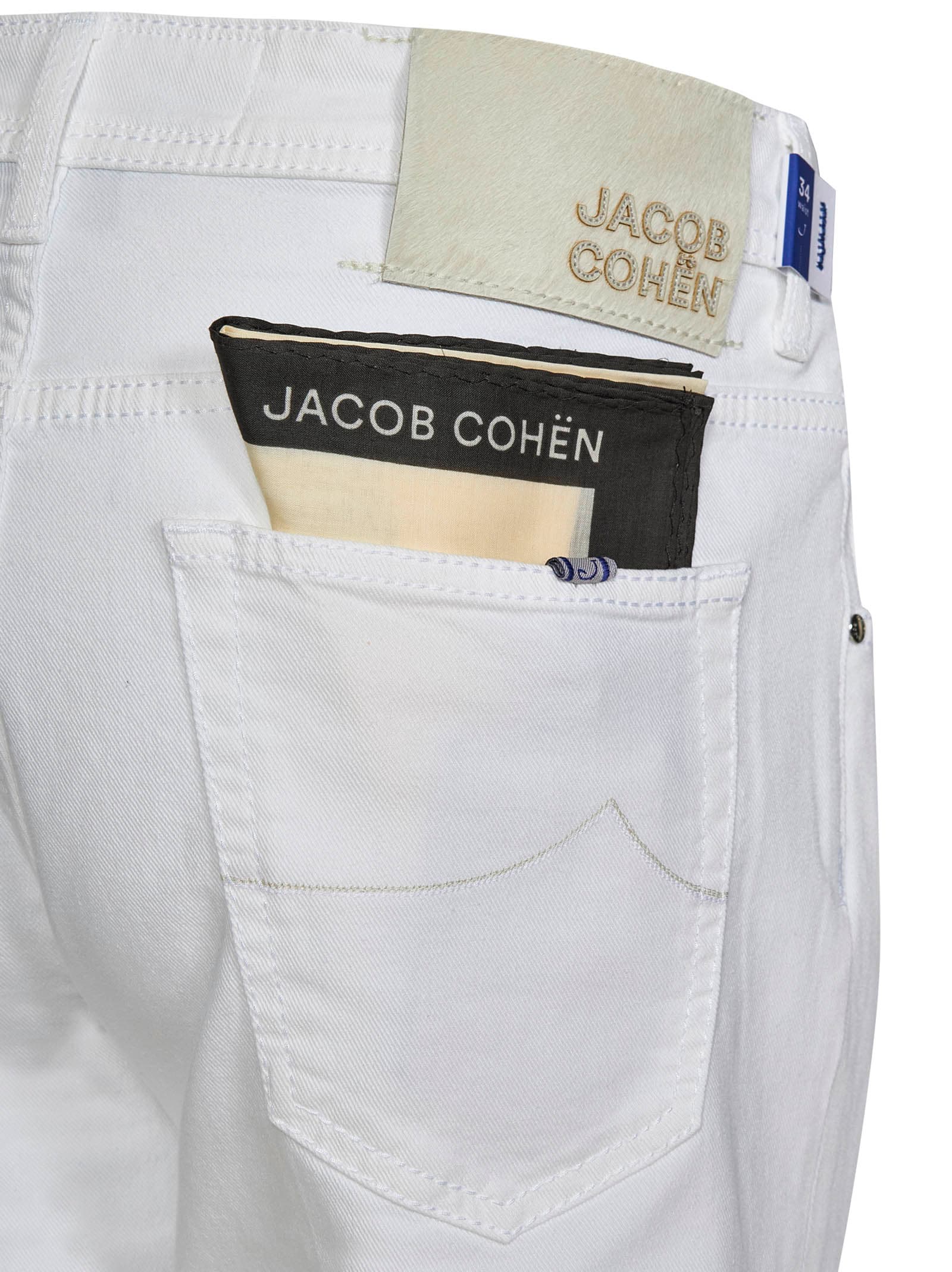 Shop Jacob Cohen Scott Jeans In White