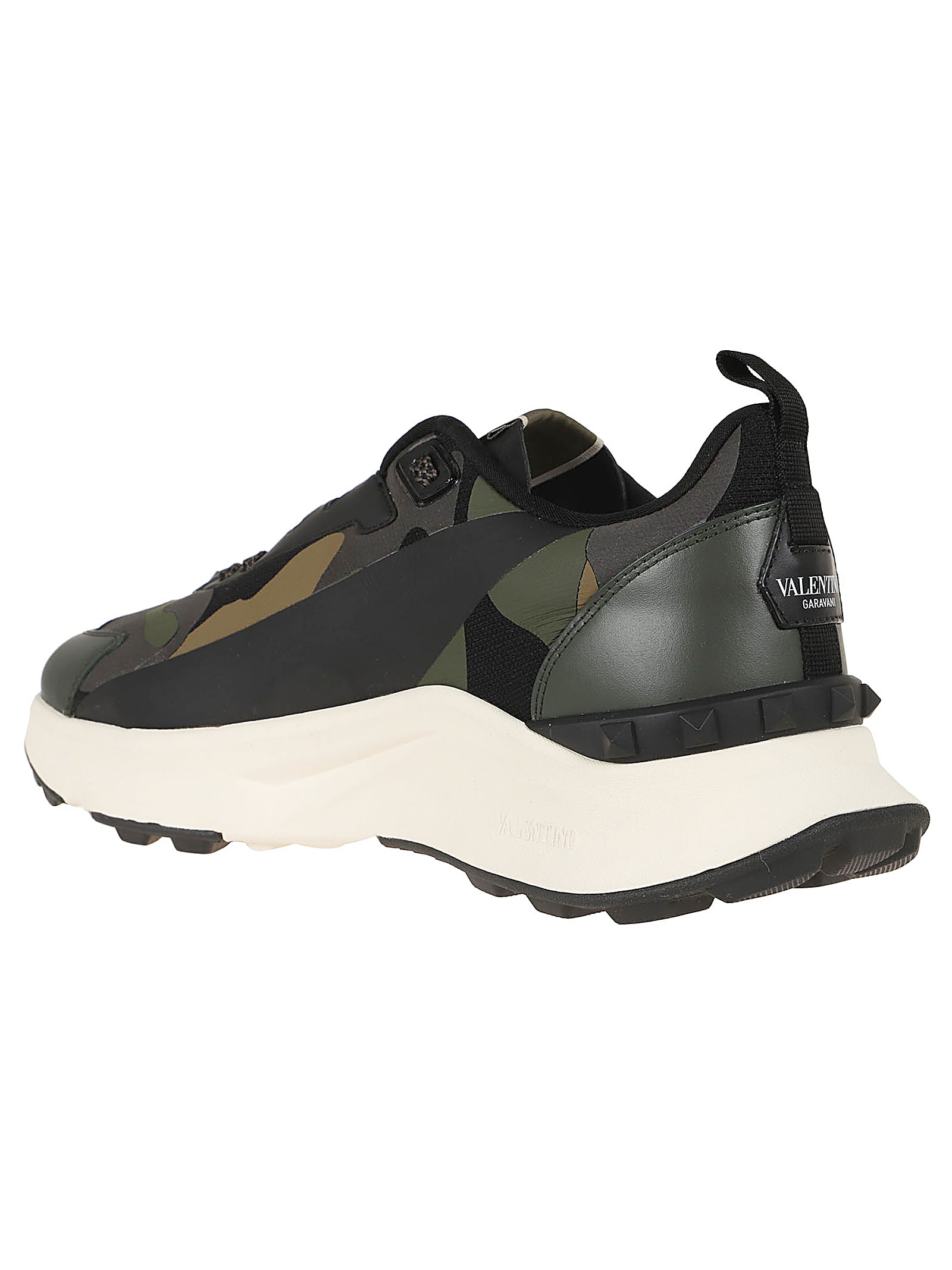 Shop Valentino Sneaker True Act In Nero Khaki Dk Grey Dandy Khaki Nero Iv N