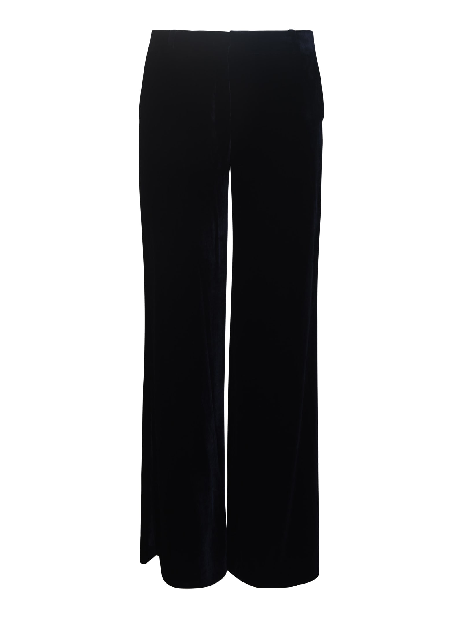 Straight Leg Velvet Trousers