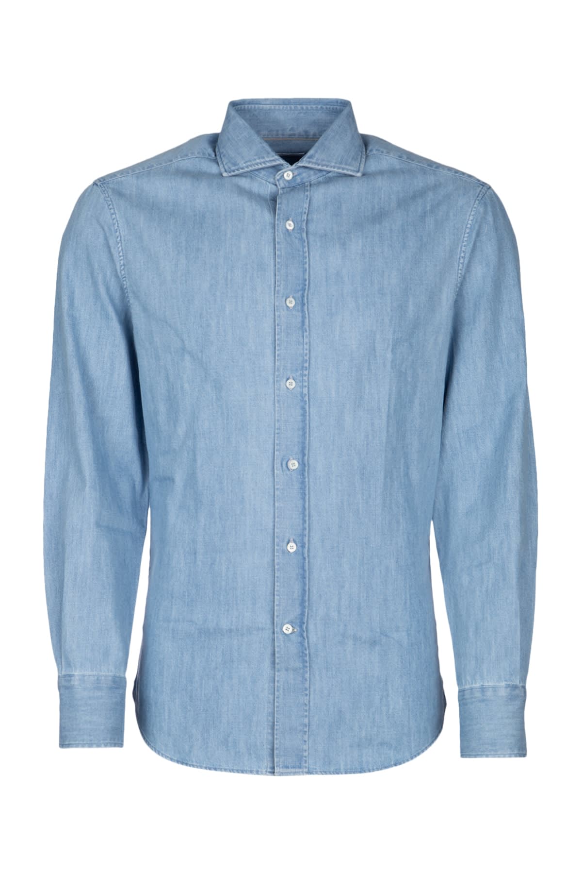 Shop Brunello Cucinelli Denim Shirt In C8331