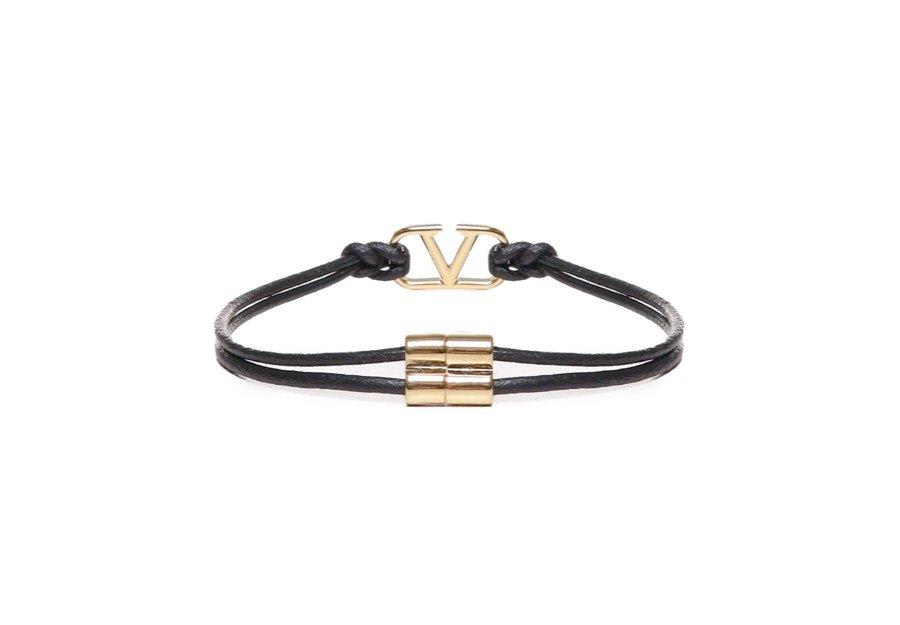 Shop Valentino Garavani Vlogo Detailed Bracelet