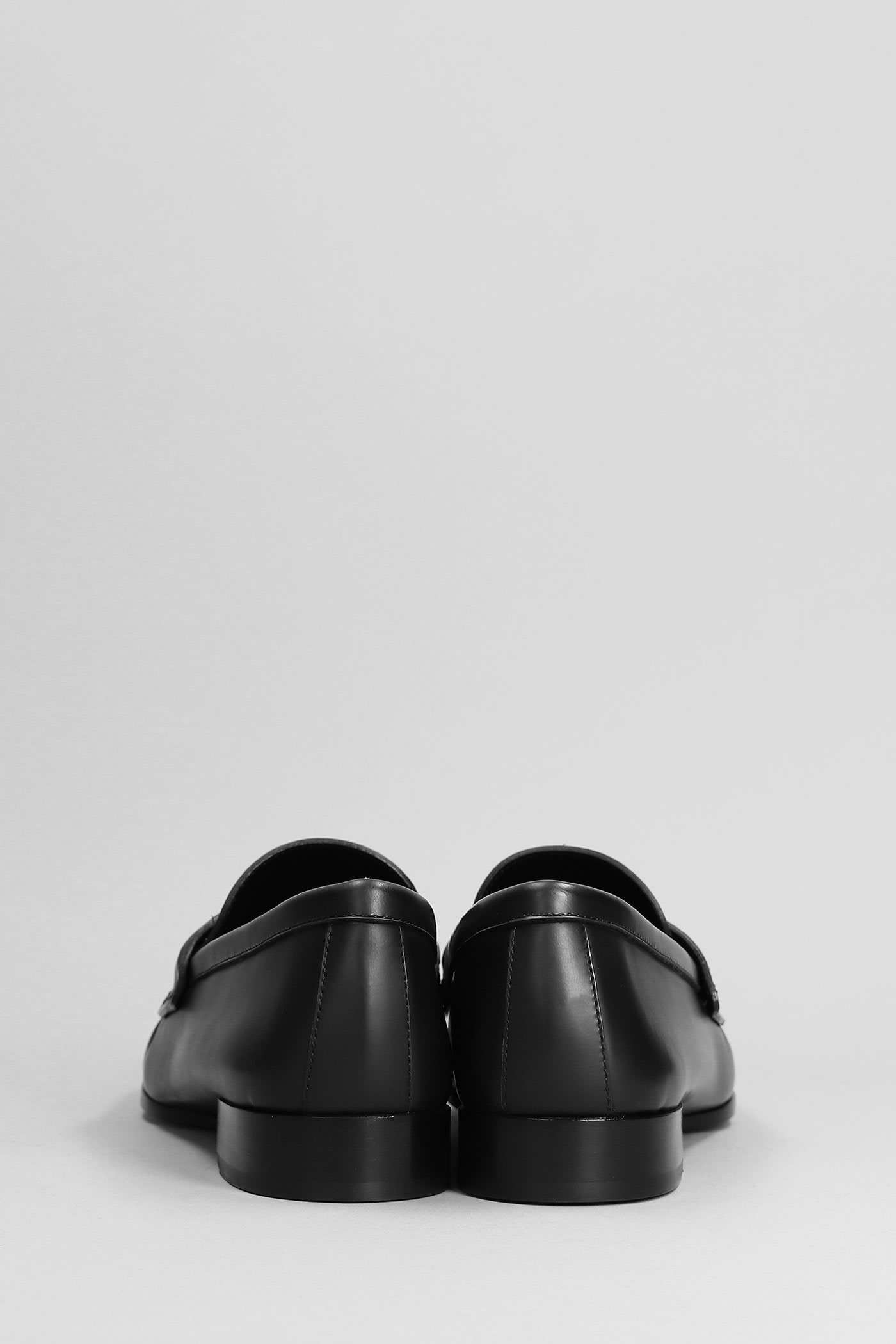 Shop Givenchy 4g Loafer Loafers In Black Leather