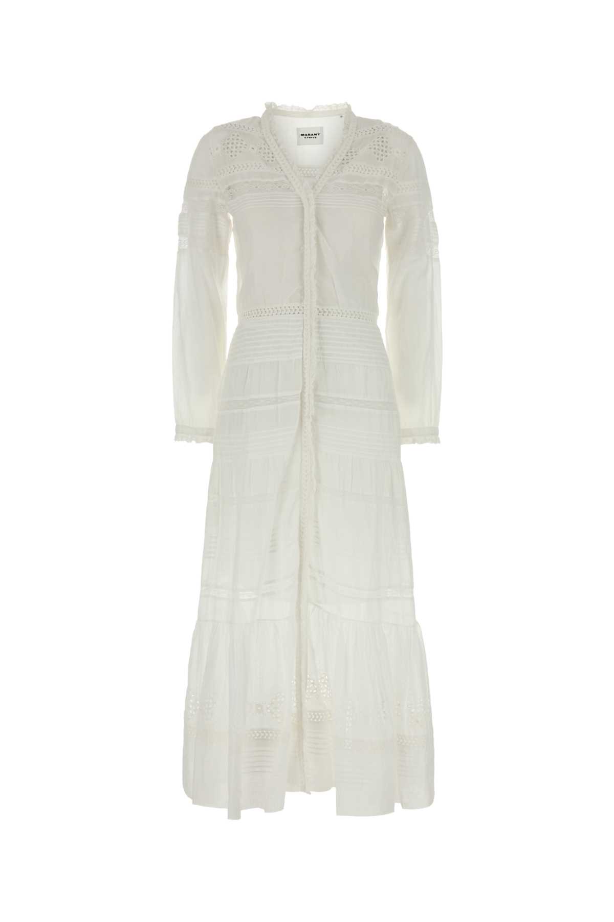 Isabel Marant Étoile Isabel Marant Etoile Women White Cotton Daniva Dress In Neutral