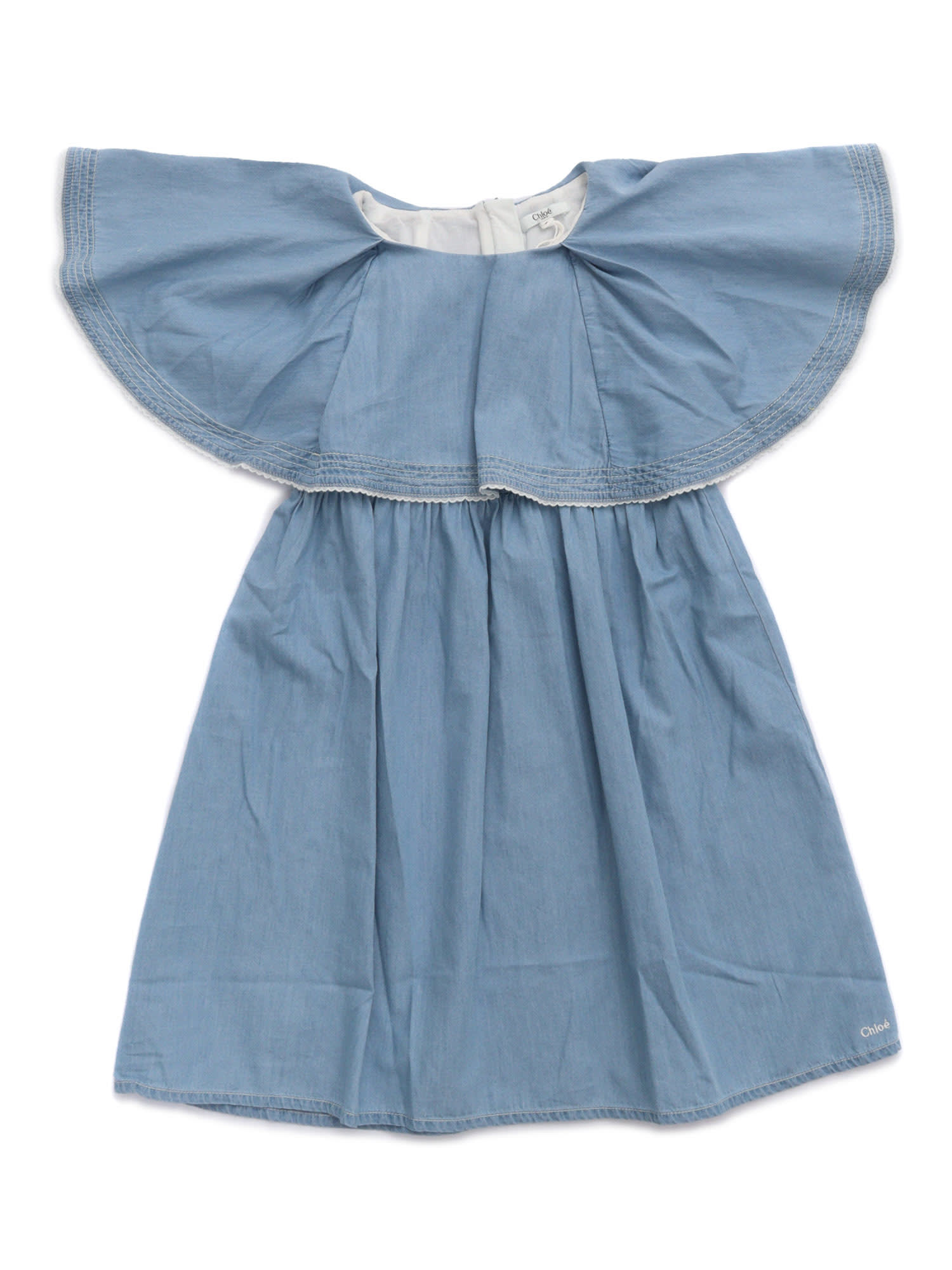 Chloé Denim Dress In Grey