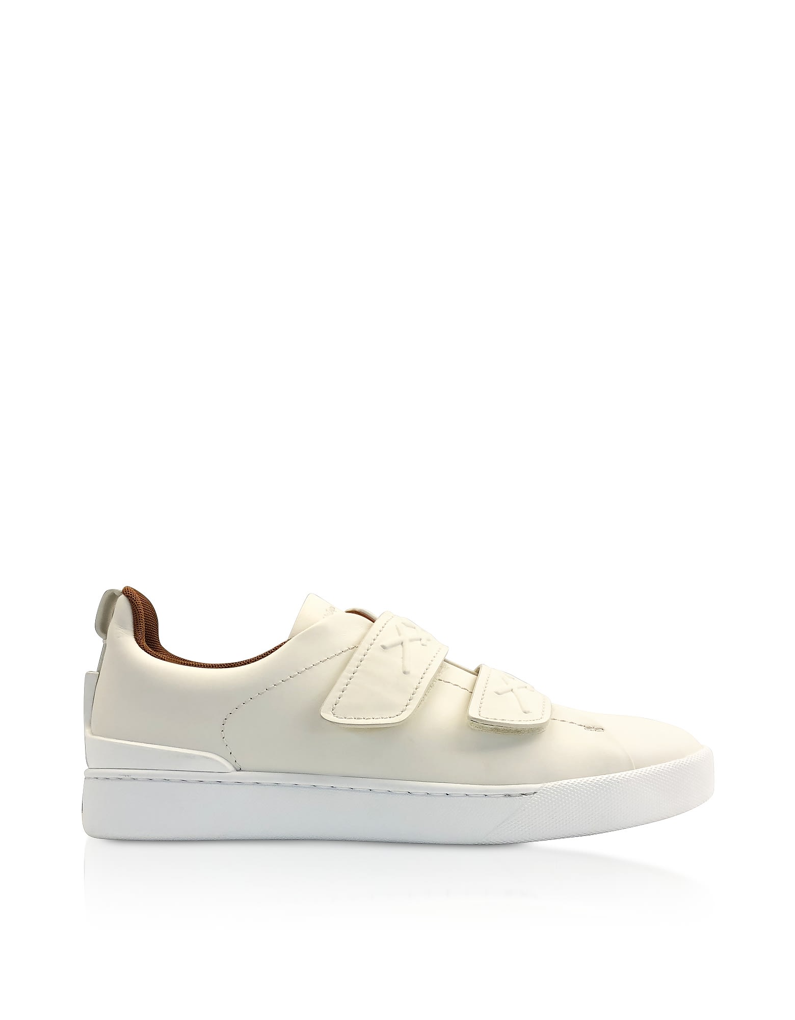 Ermenegildo Zegna White Leather Low-top Sneakers