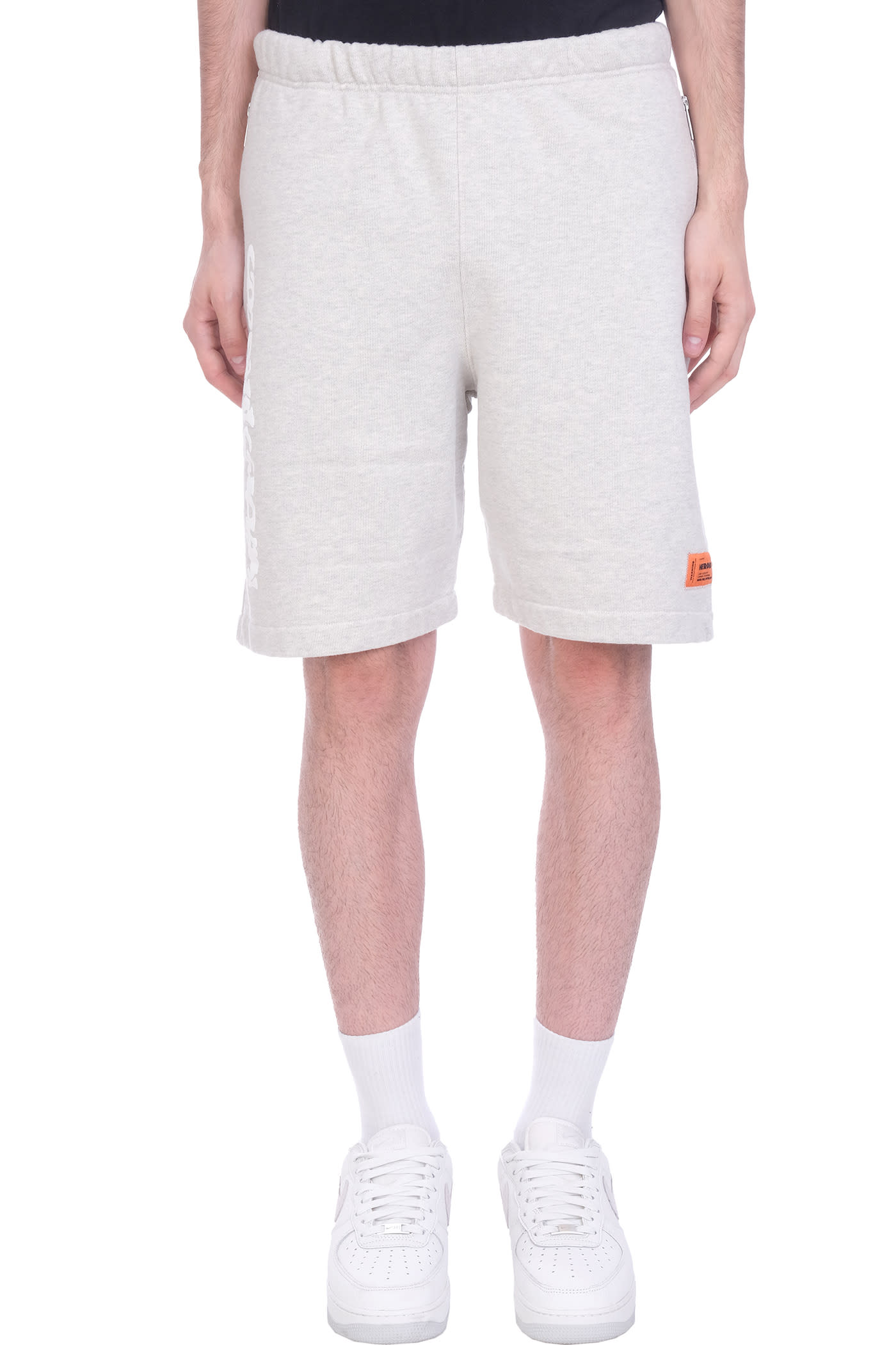HERON PRESTON Shorts In Grey Cotton