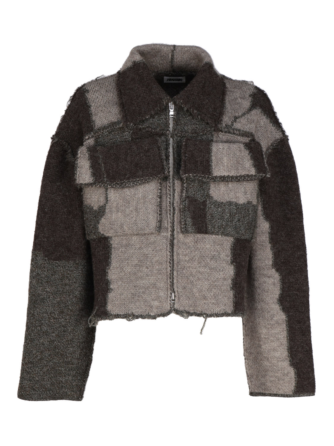 MAGLIANO PATCHWORK EFFECT WOOL JACKET