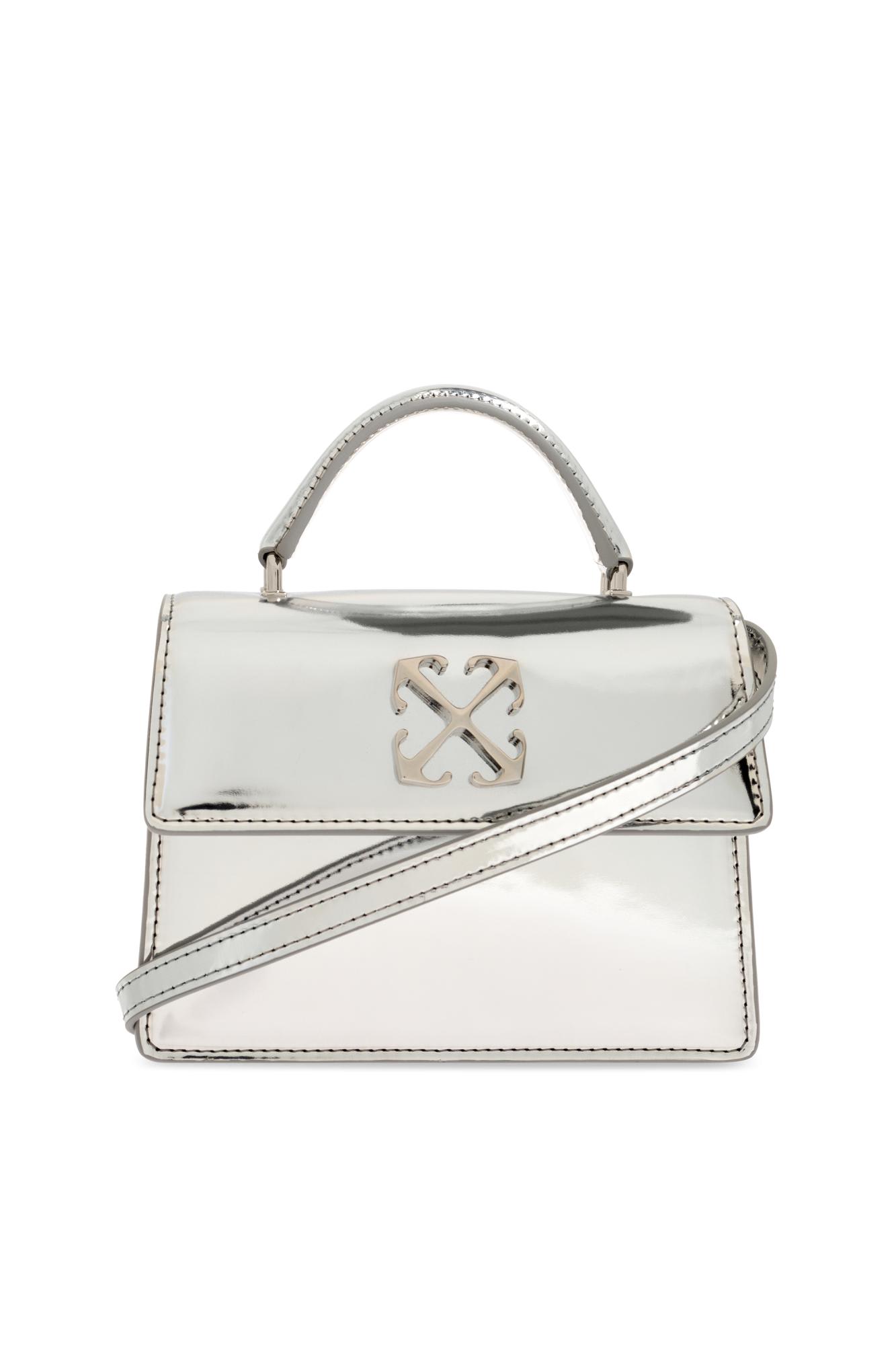 Shop Off-white Shoulder Bag Jitney In Silver