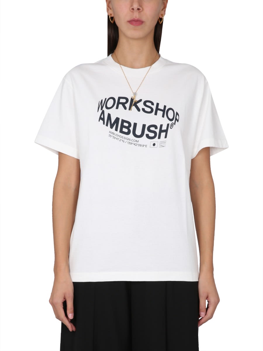 Ambush Women Revolve T-shirt In White