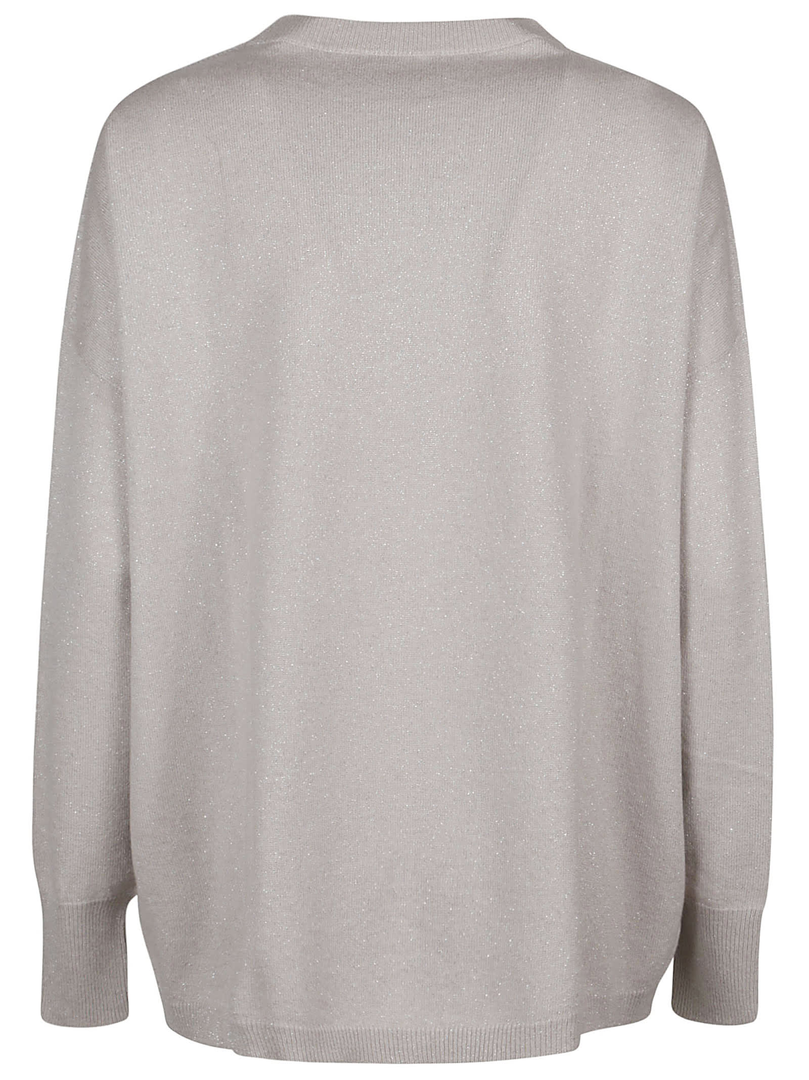 Fabiana Filippi Round Neck Sweater In Beige