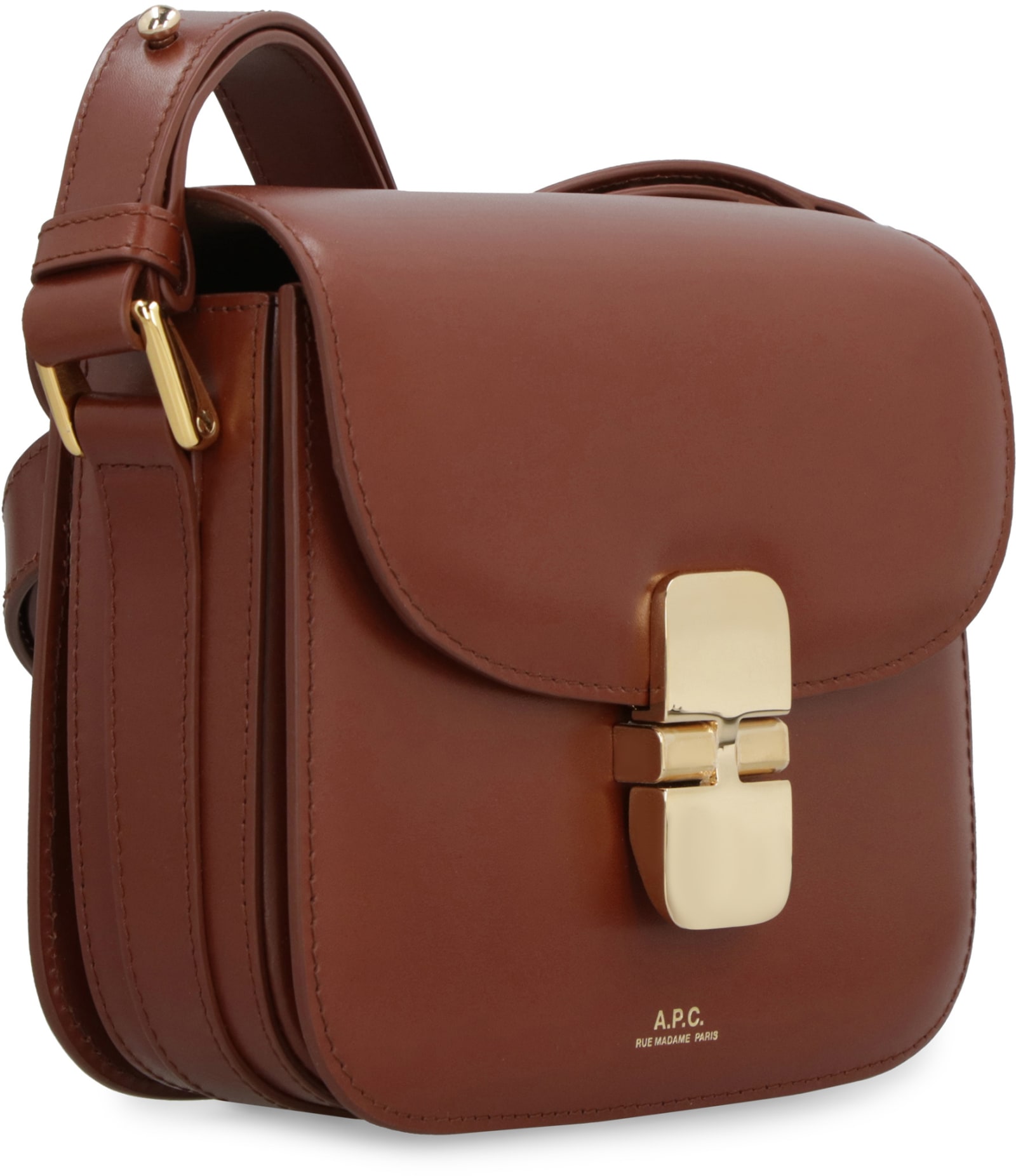 APC GRACE LEATHER MINI CROSSBODY BAG 