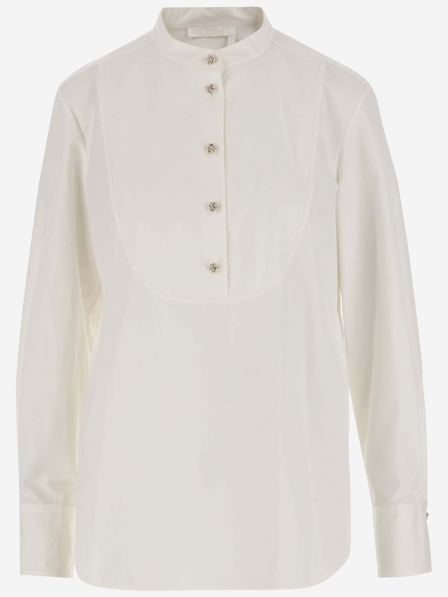 Chloé Cotton Shirt In White