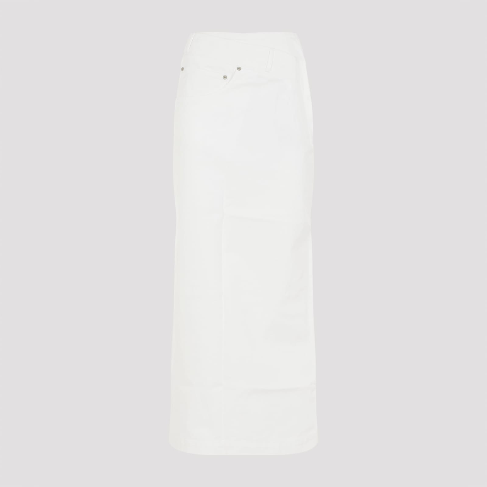 Shop Loewe Deconstructured Skirt In White