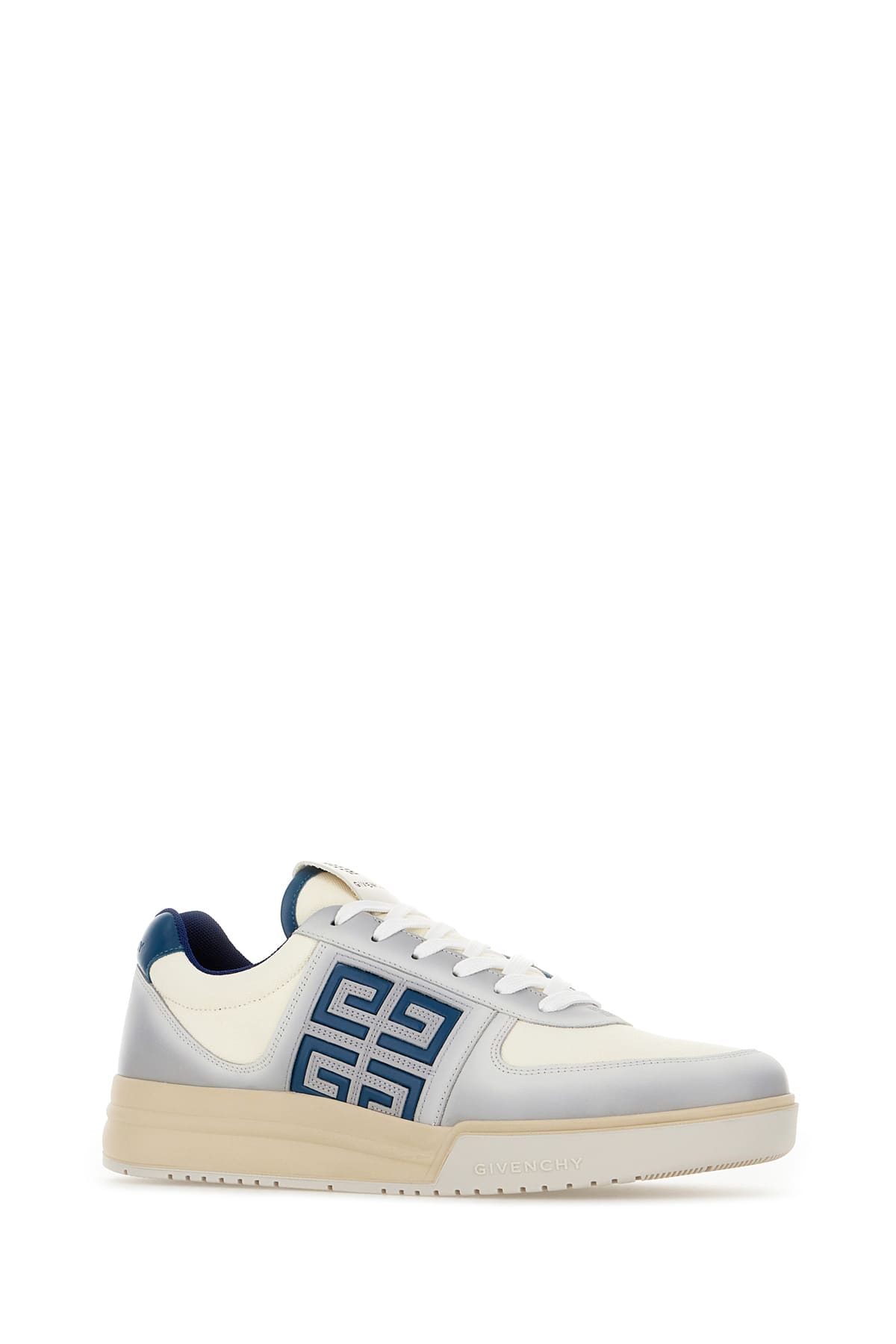 Shop Givenchy Multicolor Mesh And Leather G4 Sneakers In White Blue