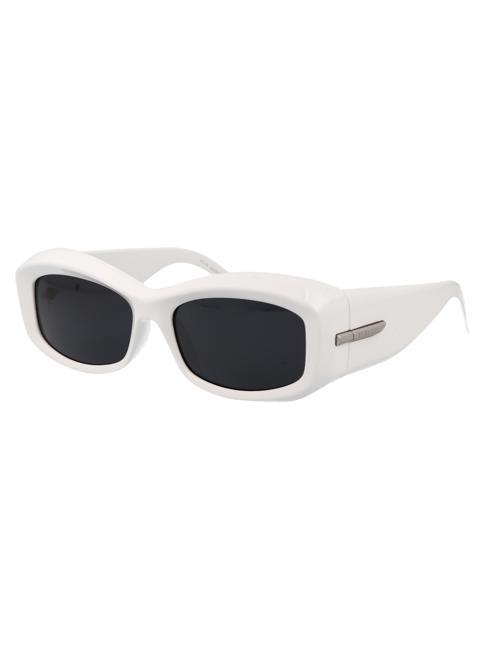 Shop Givenchy G180 Sunglasses In 21a White / Smoke