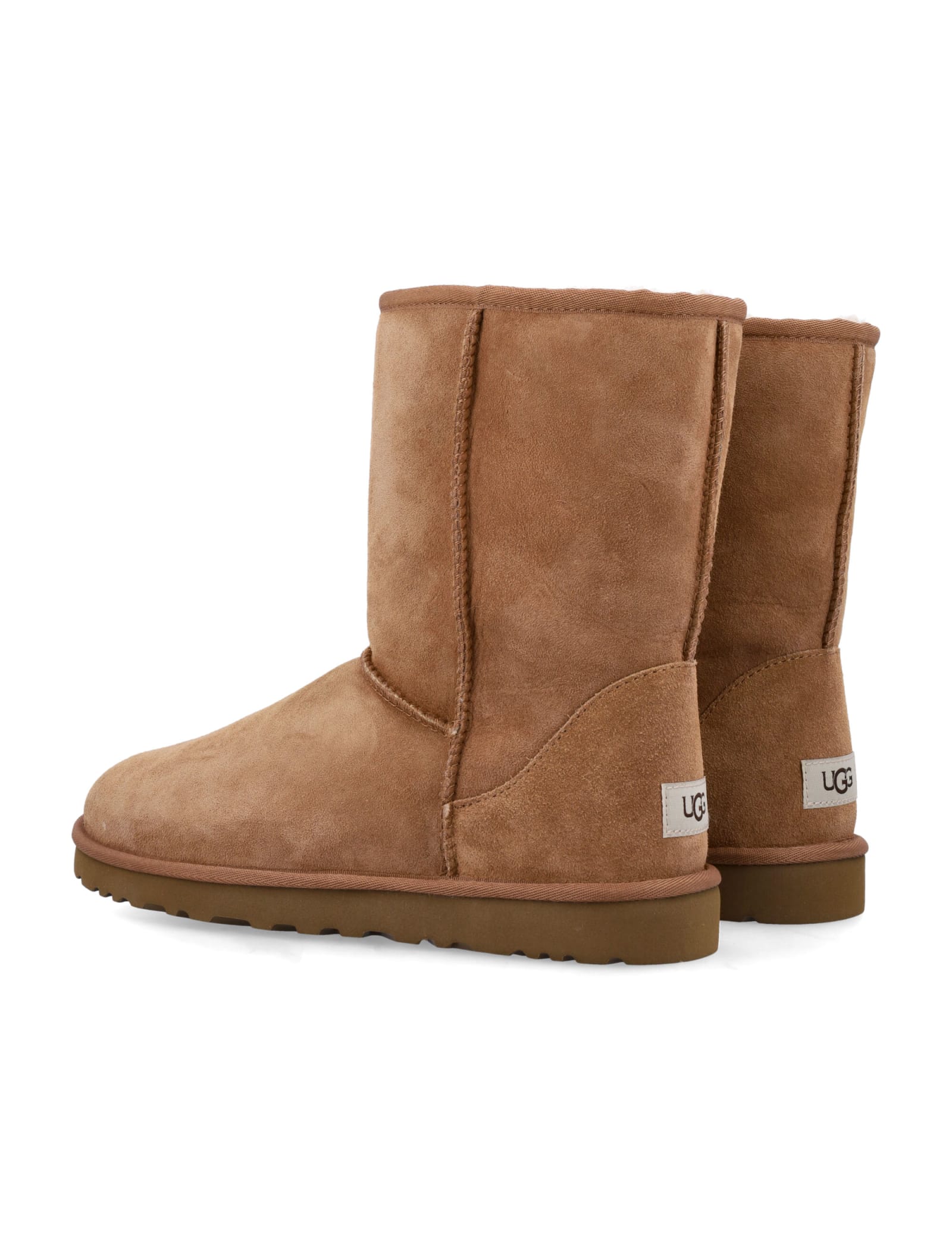 Shop Ugg Classic Short Boots In Chestnut