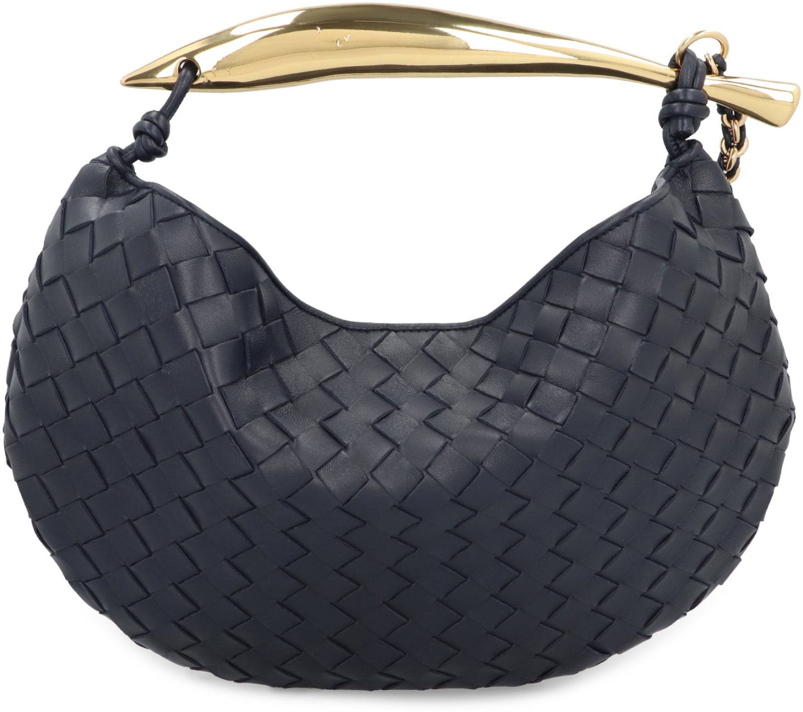 Shop Bottega Veneta Sardine Bag With Chain In Blue