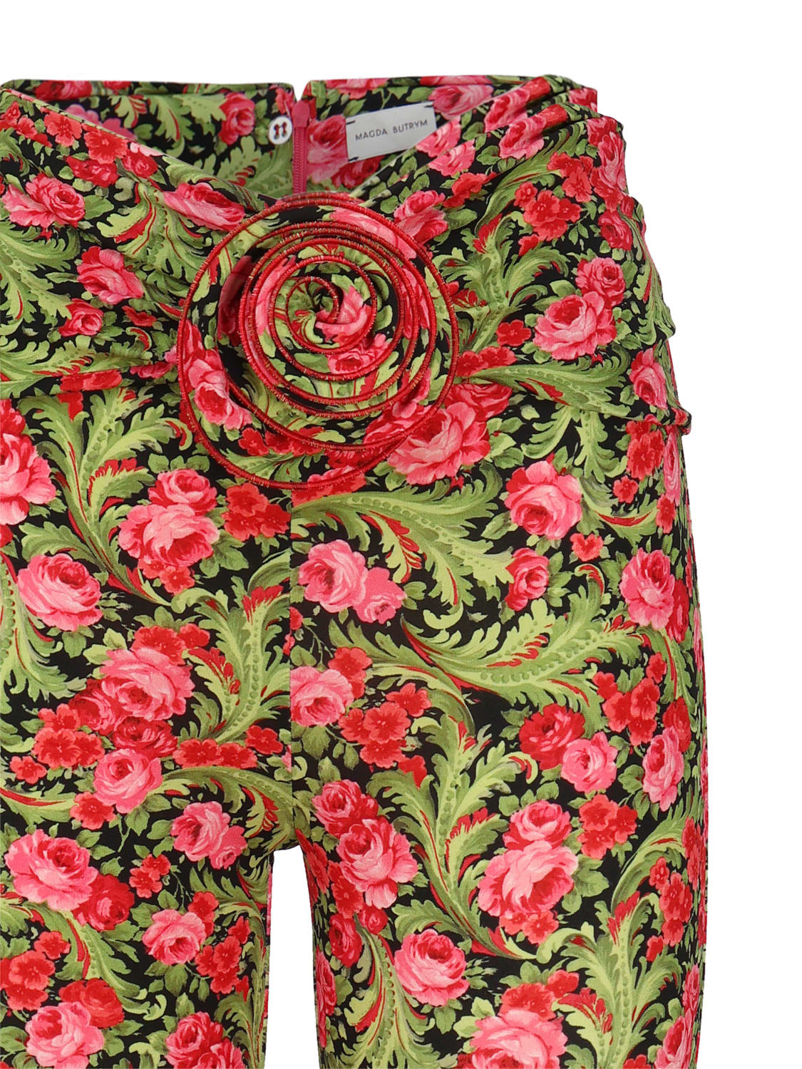 Shop Magda Butrym Floral Skinny Pants In Multicolor