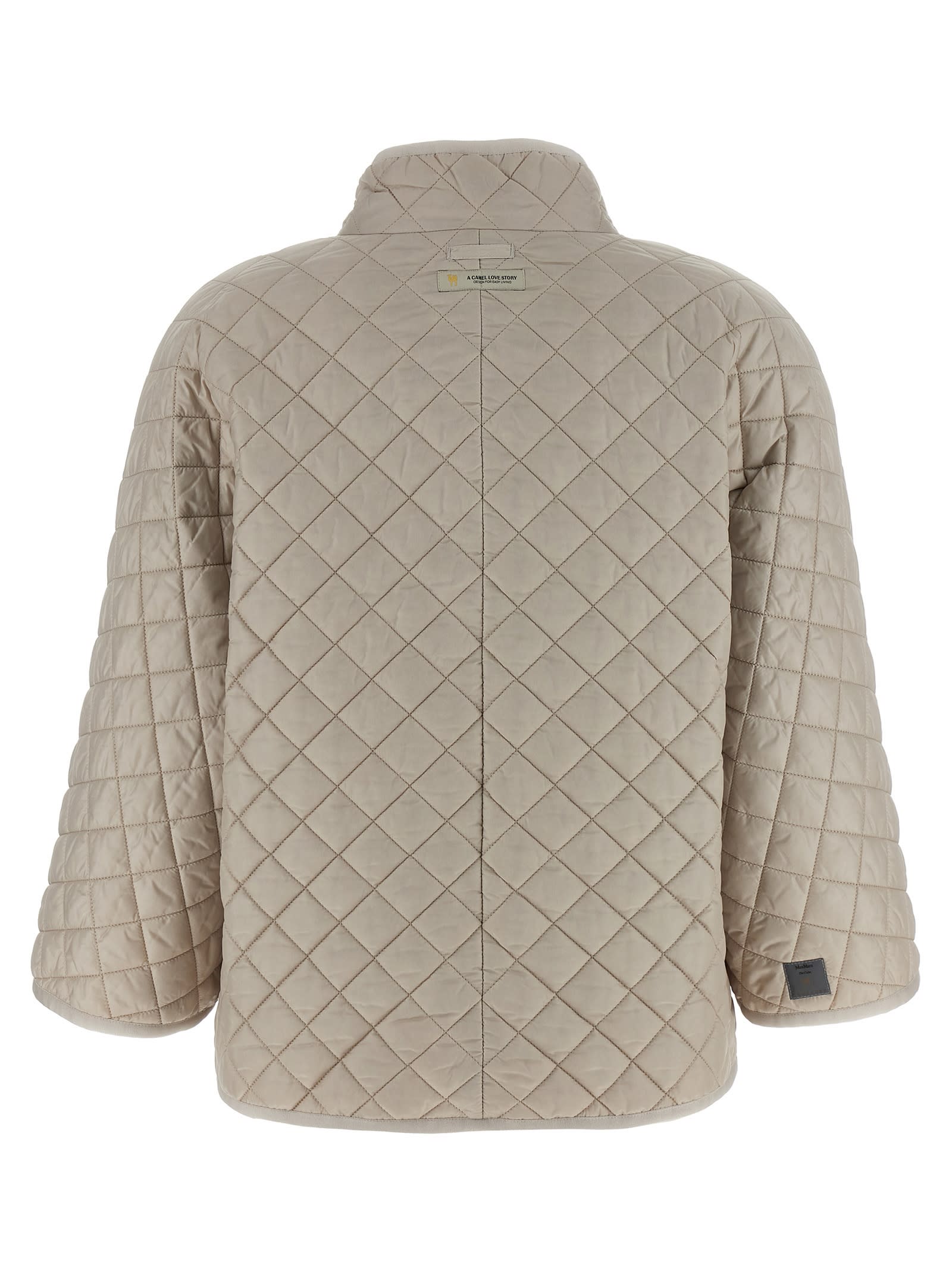 Max Mara The Cube Delfina Reversible Hood In Brown
