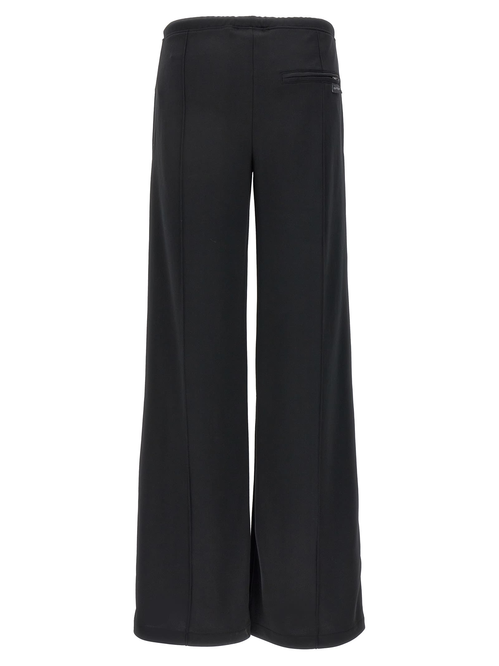 Shop Courrèges Interlock Tracksuit Pants In Black