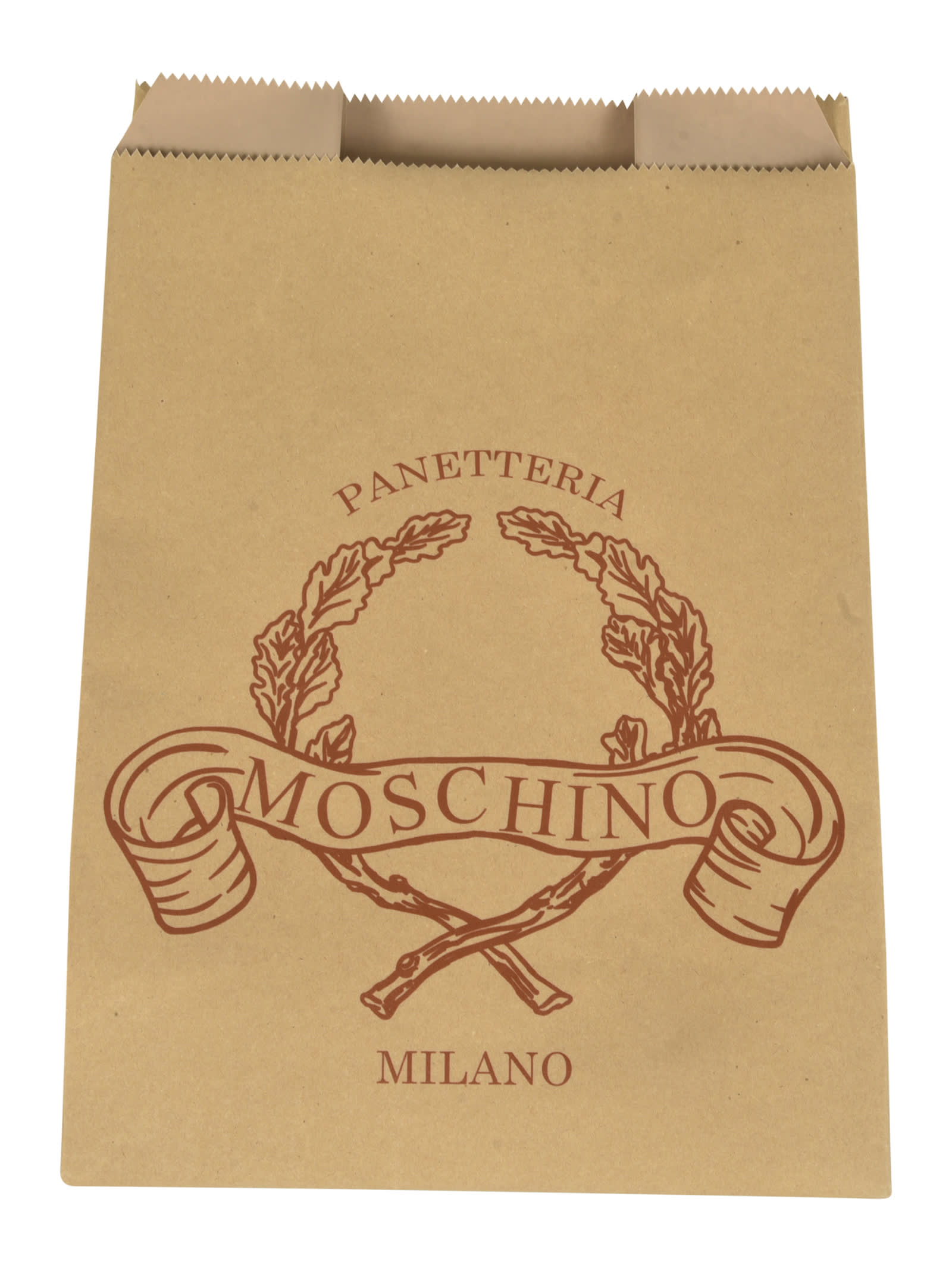 Shop Moschino Panetteria Shopper Bag In Beige