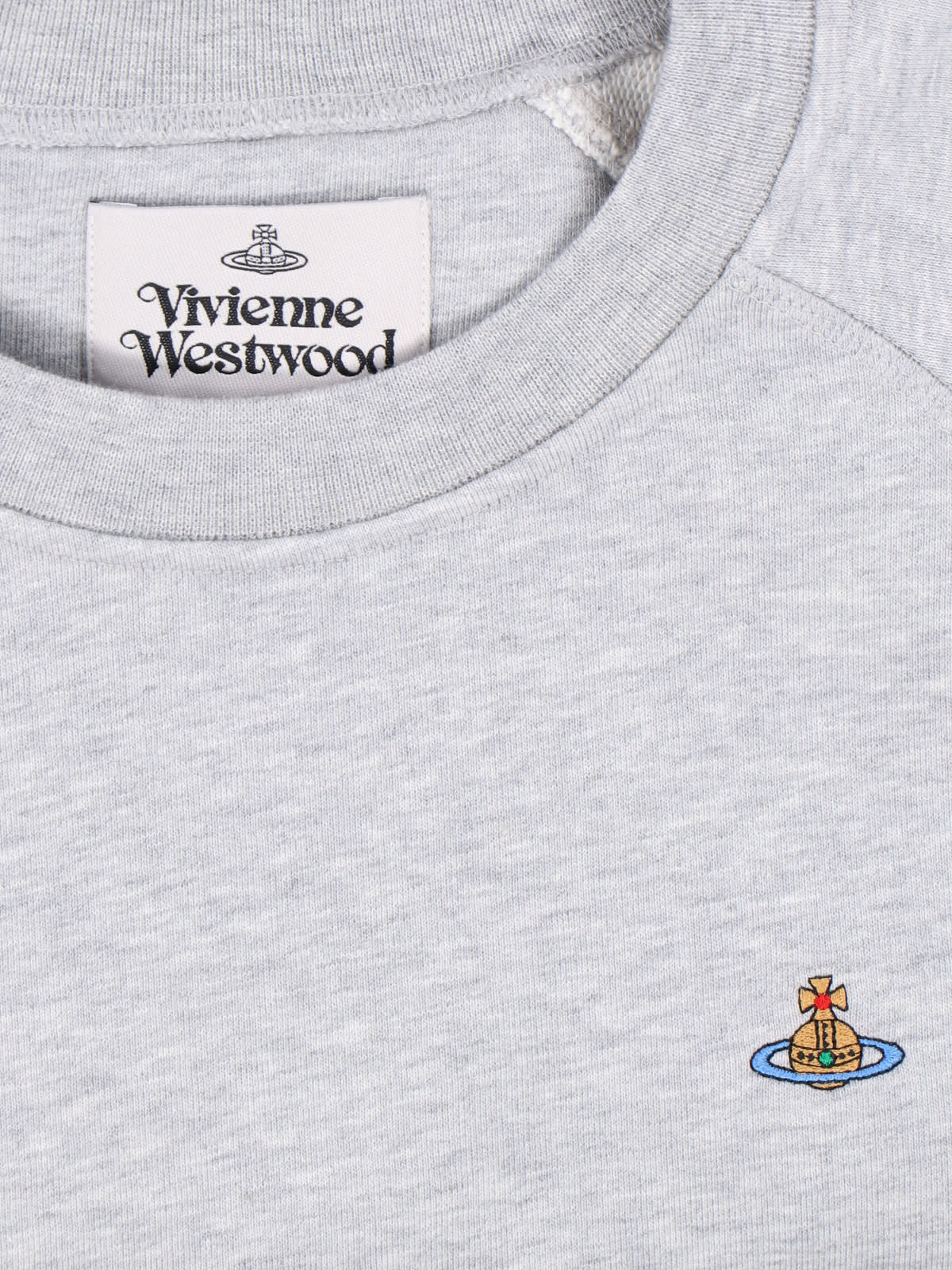 Vivienne Westwood Orb-embroidery Wool Sweater In Gray