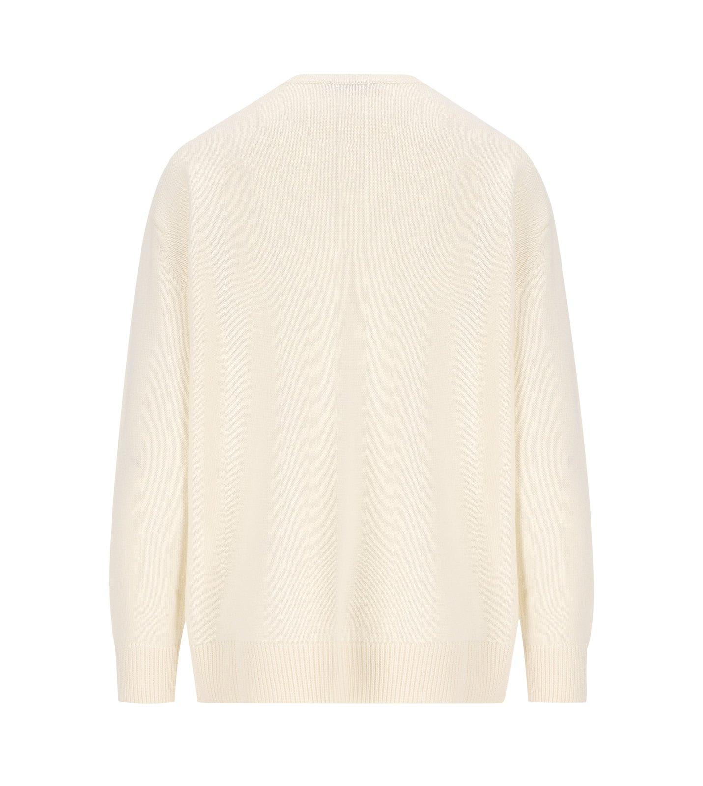 Shop Max Mara Crewneck Knitted Jumper