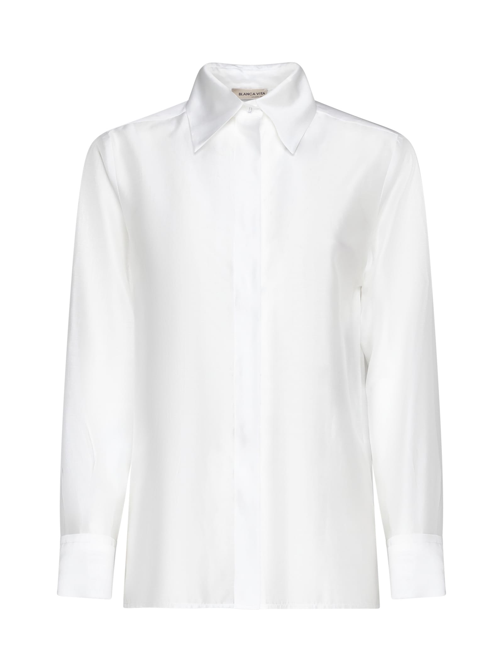 Shop Blanca Vita Shirt In Diamante