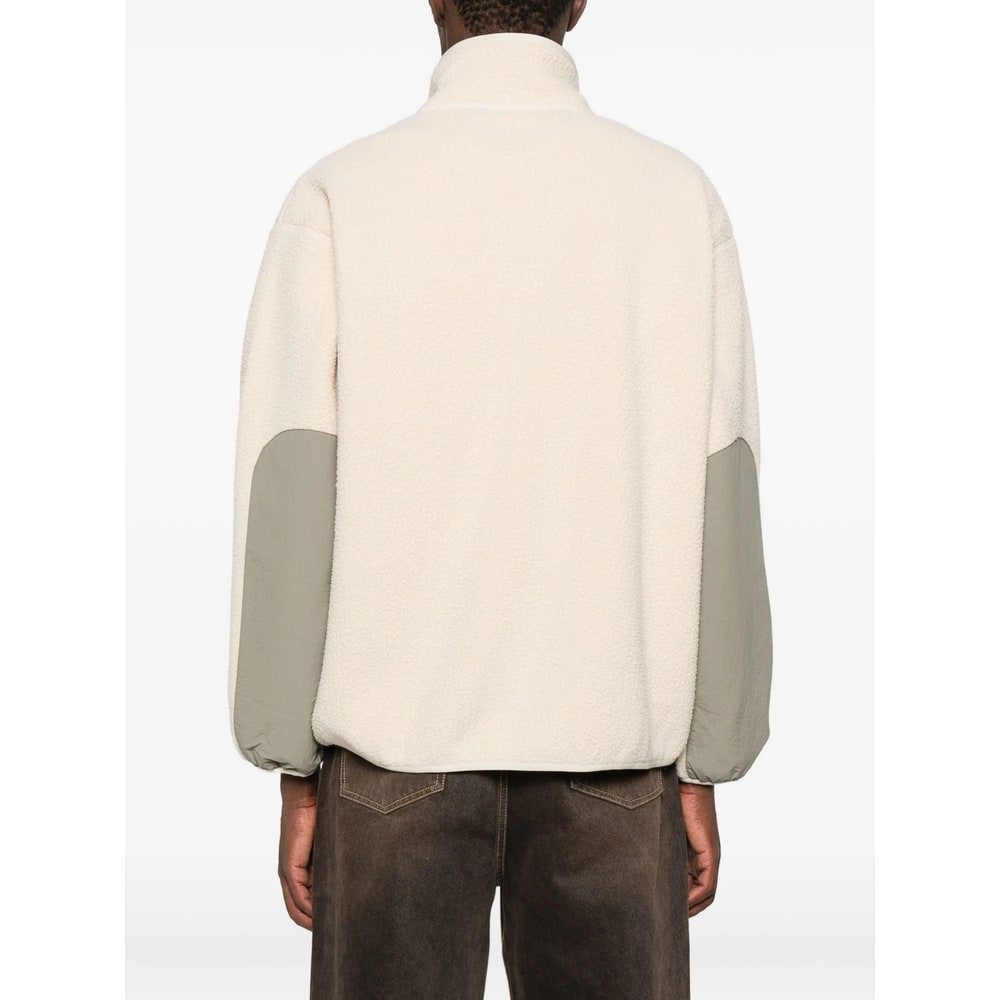 Maison Kitsuné Casual Fleece Zipped Jacket In Neutral