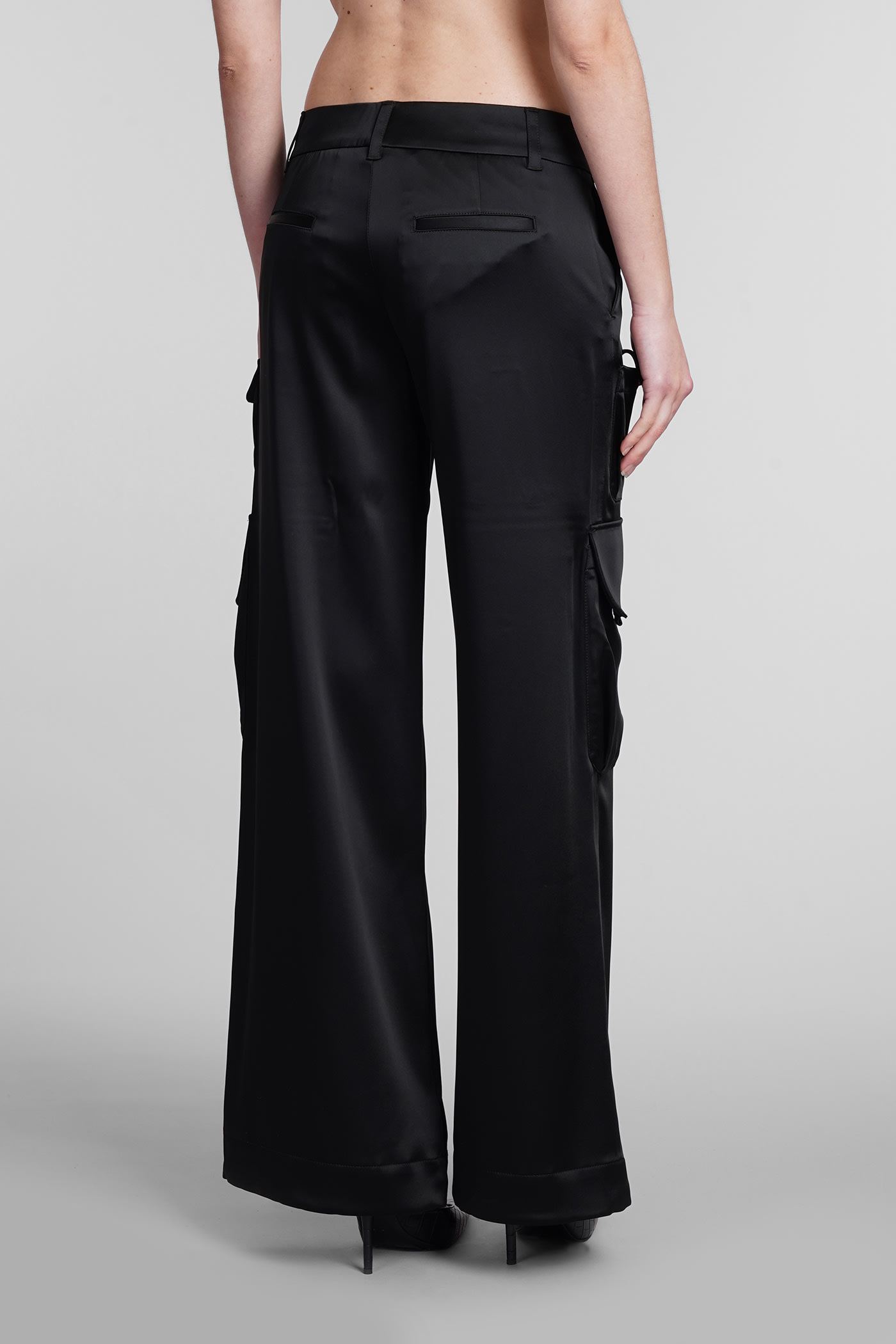 Shop Off-white Pants In Black Acrylic