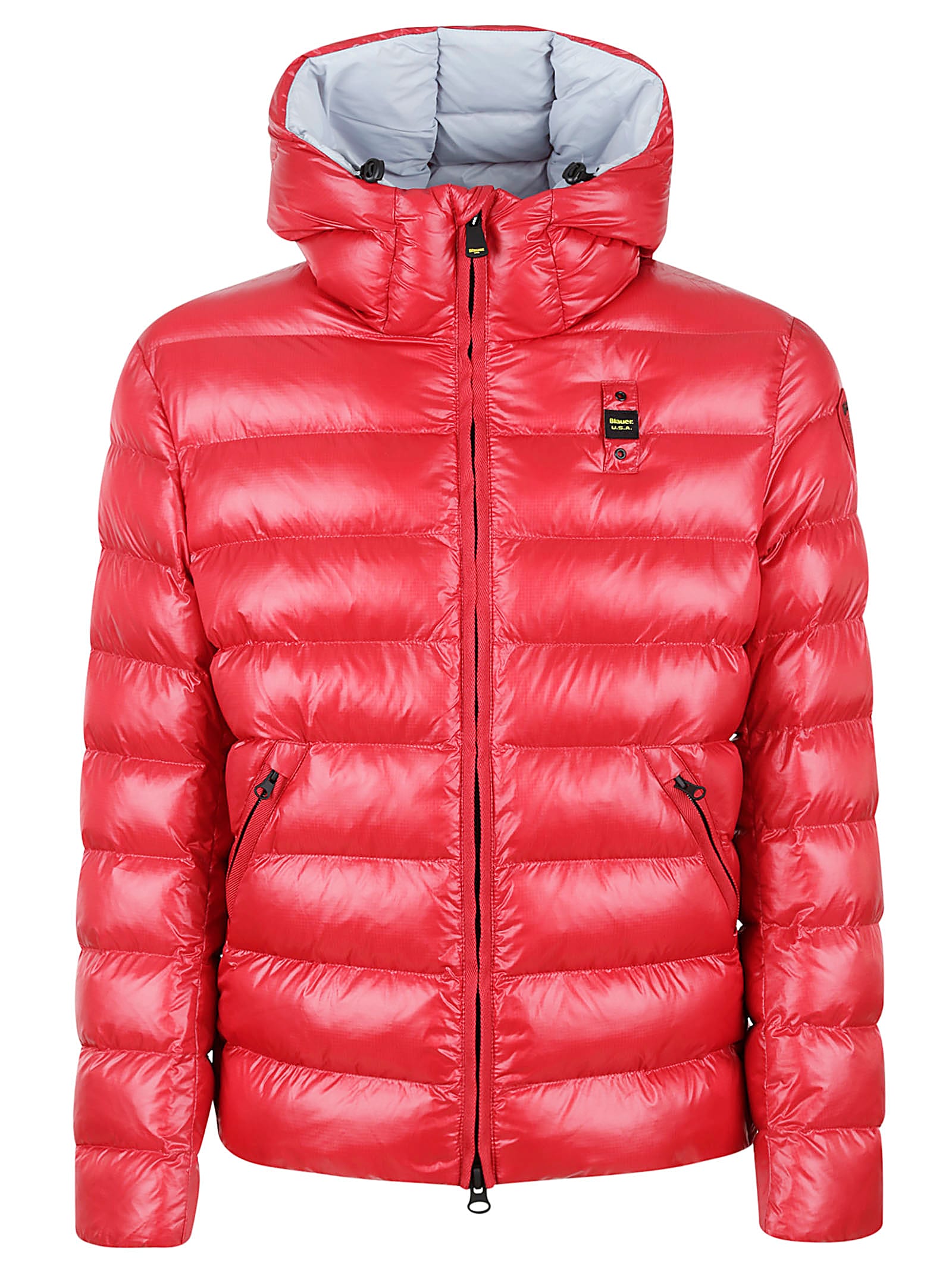 Shop Blauer Pocket Zip Padded Jacket In Red