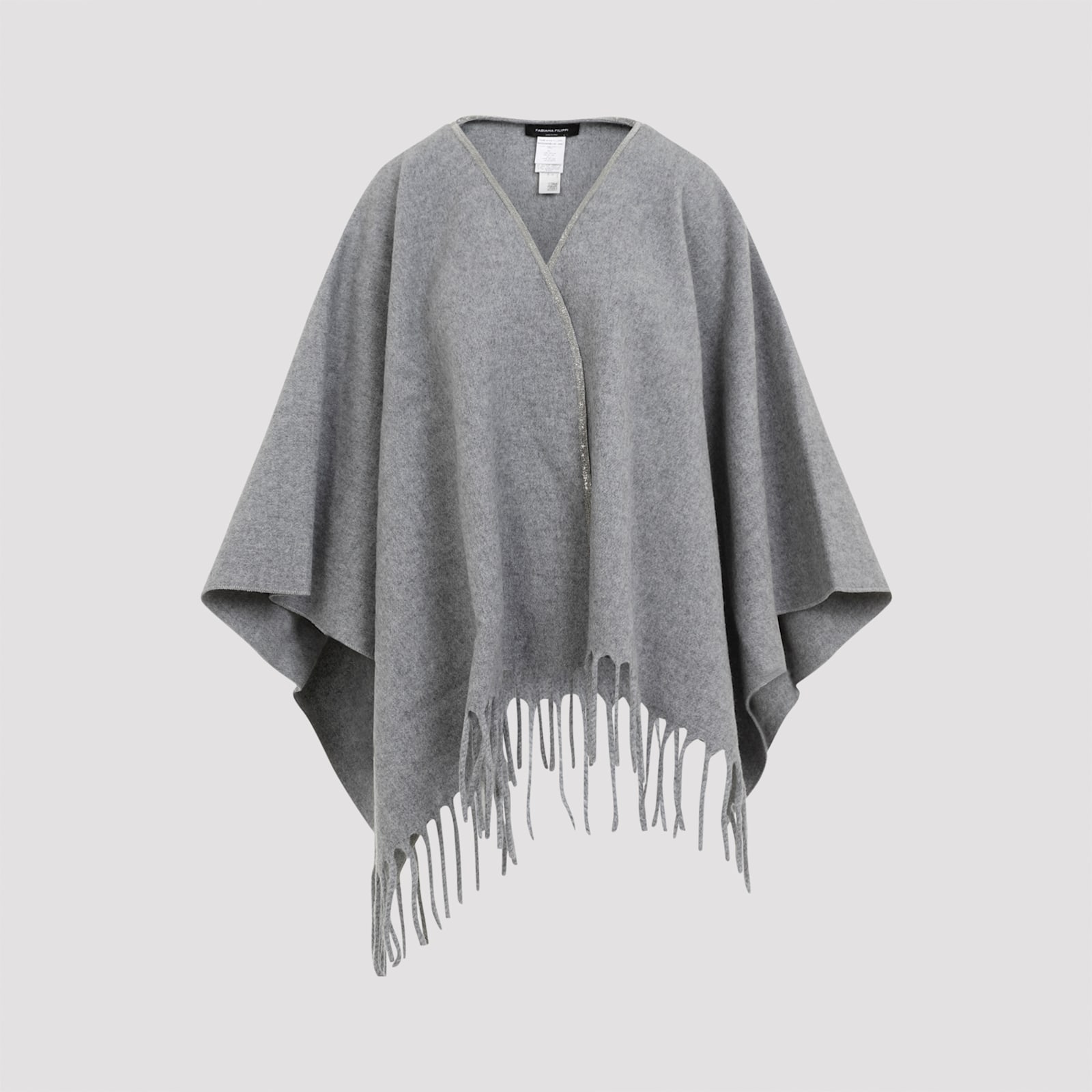 FABIANA FILIPPI VIRGIN WOOL CAPE 