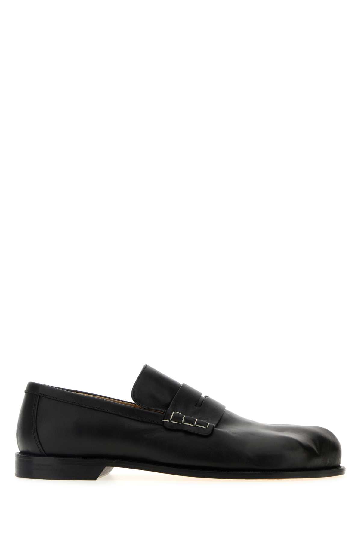 Jw Anderson J. W. Anderson Classic Black Leather Loafers In Black