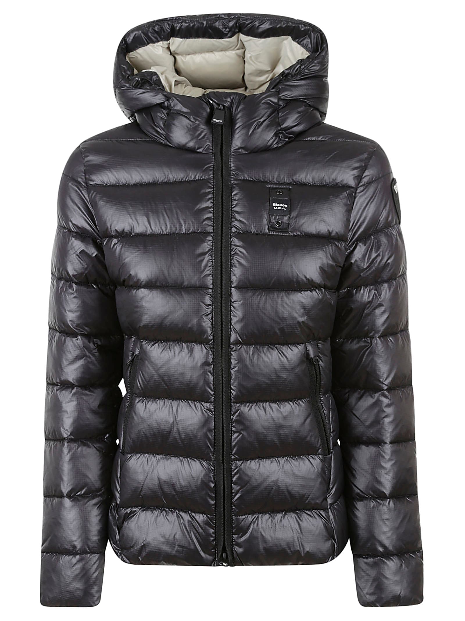 Shop Blauer Ripstop Padded Jacket In Black