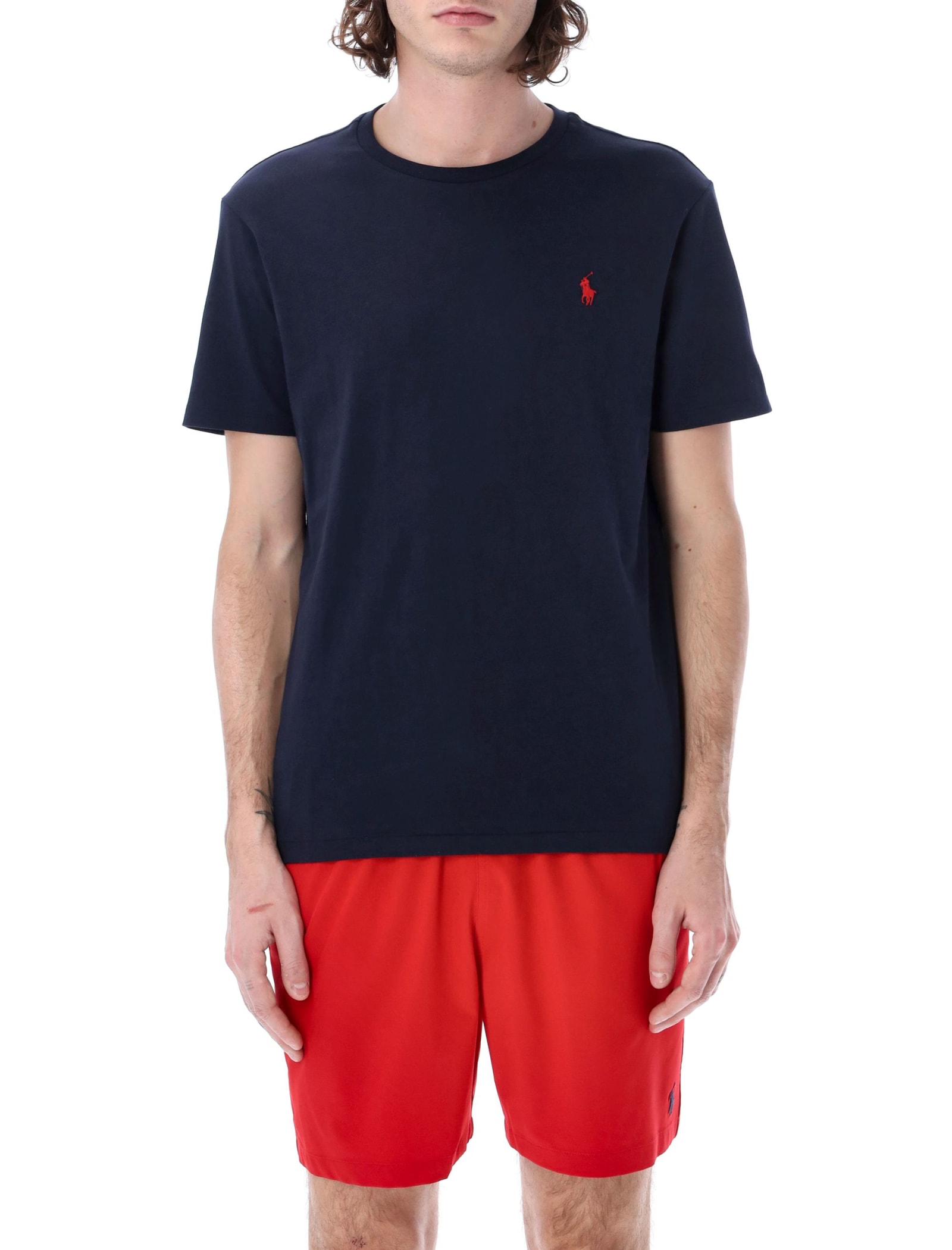Polo Ralph Lauren Classic Fit Heavyweight Jersey T-shirt In Blue