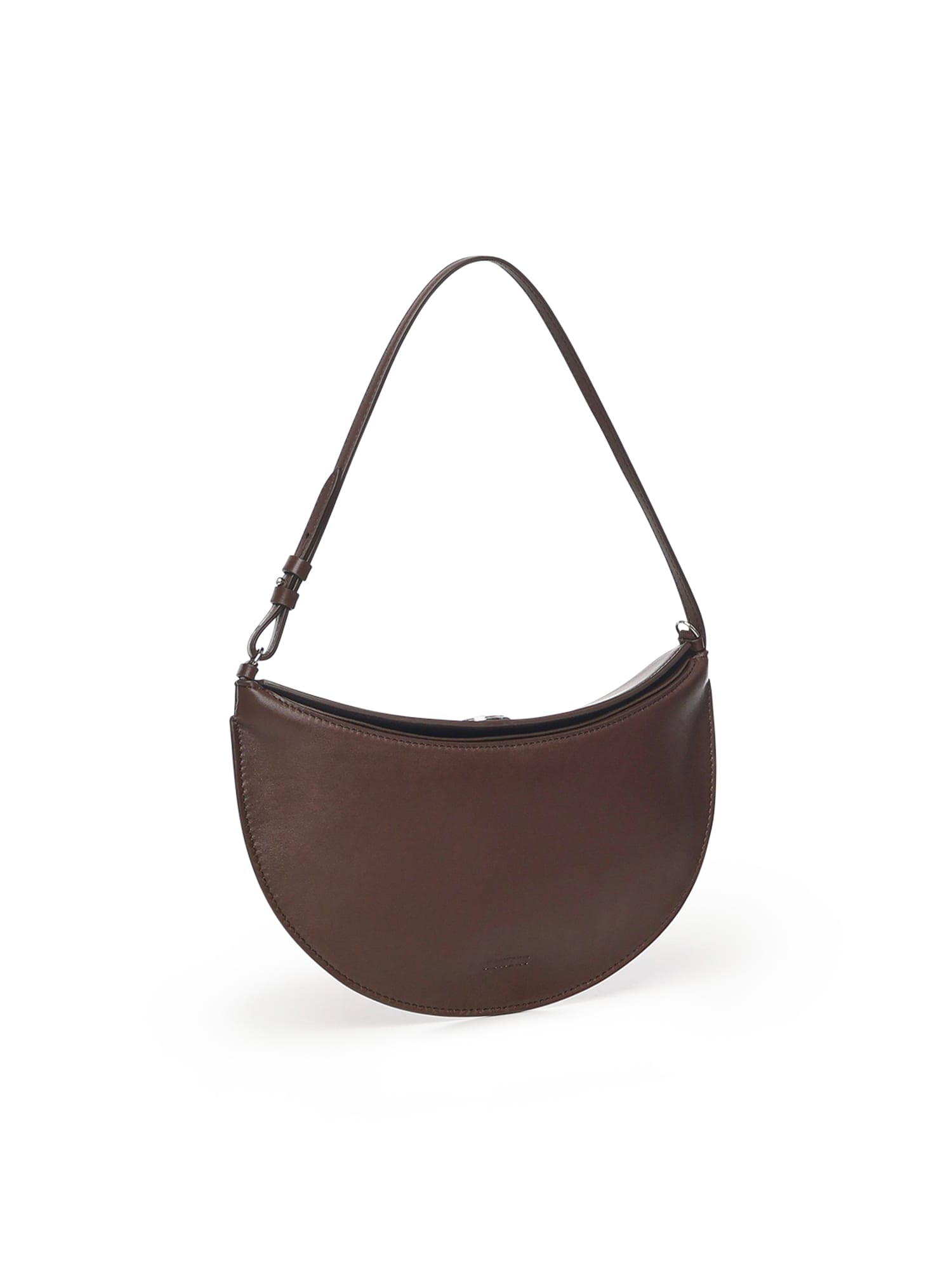 Jacquemus Le Petit Calisso Round Leather Shoulder Bag In Brown
