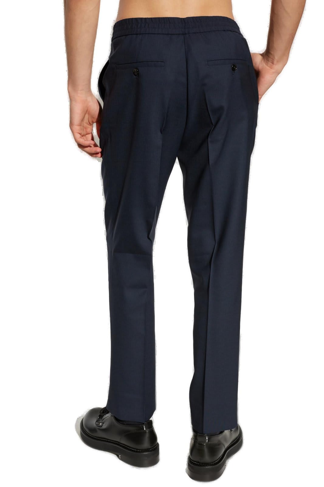 Shop Ami Alexandre Mattiussi Paris Straight-leg Tailored Pants In Navy