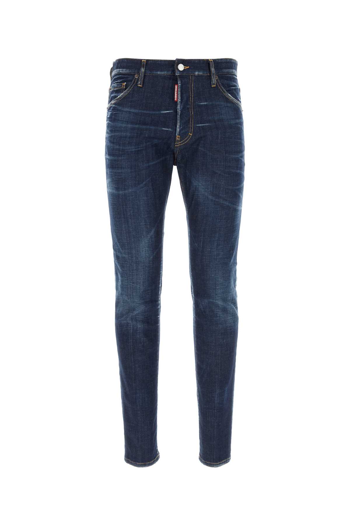 Shop Dsquared2 Stretch Denim Cool Guy Jeans In Navyblue