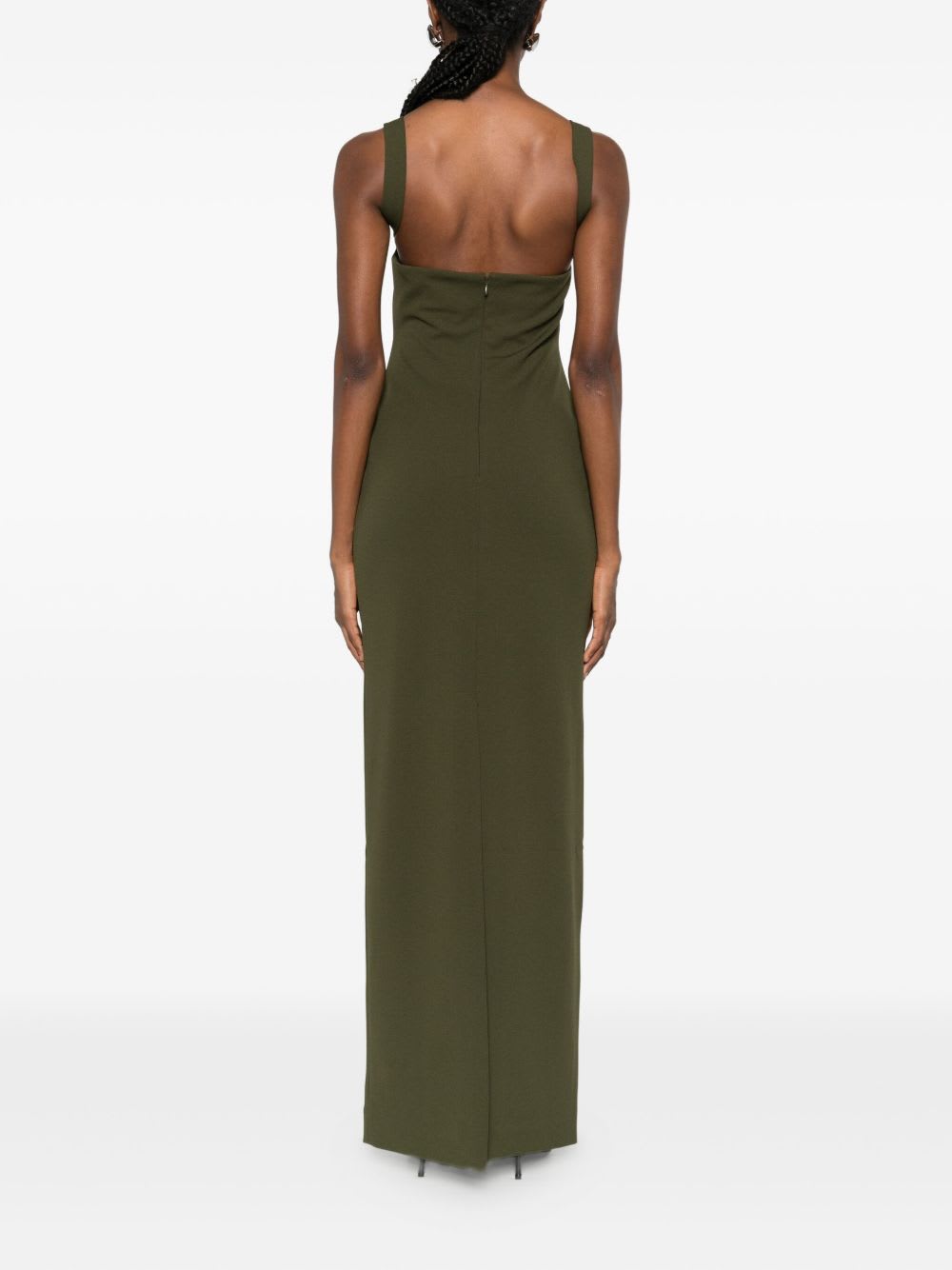 Solace London Joni Maxi Dress In Green