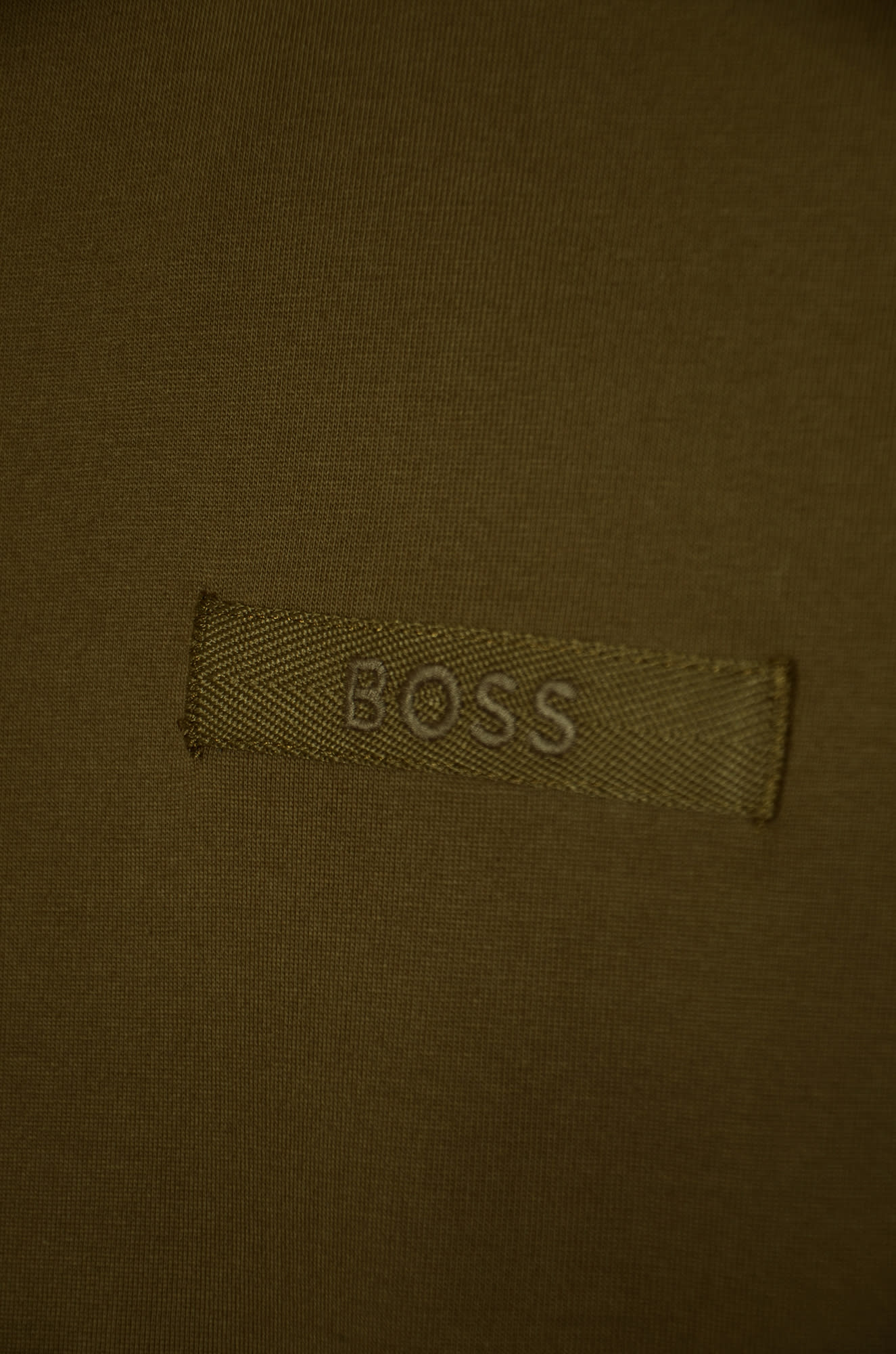 Shop Hugo Boss Logo Patch T-shirt In Open Grey
