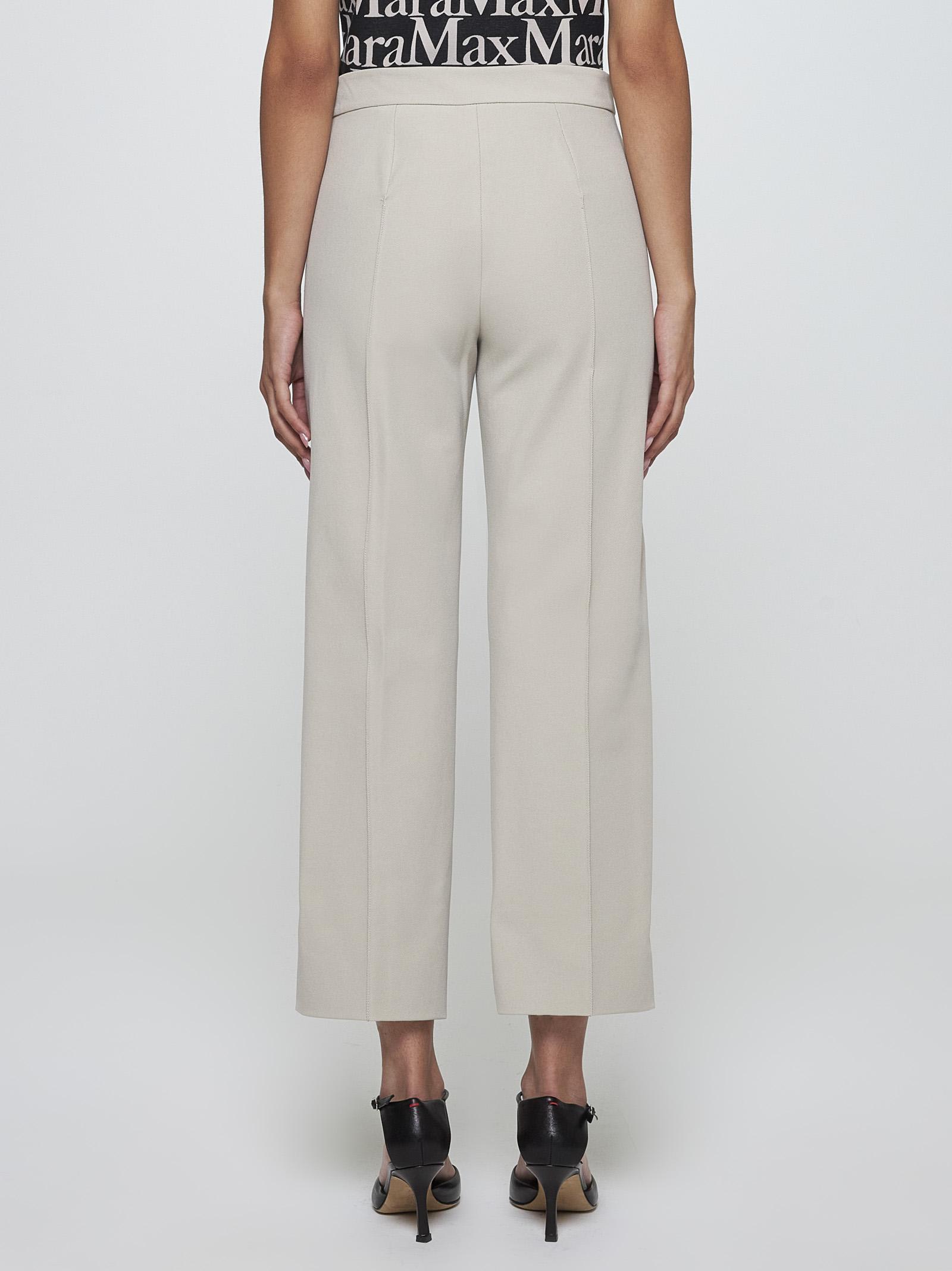 Shop 's Max Mara Zemira Trousers In Beige