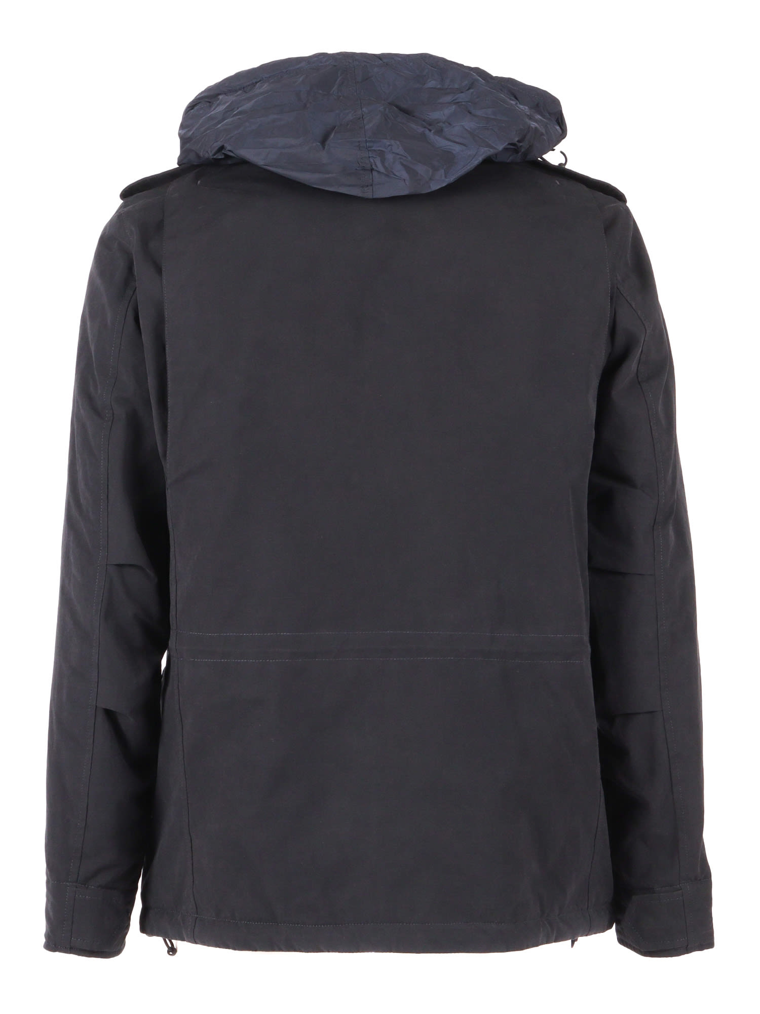 Aspesi Hooded Jacket In Blue