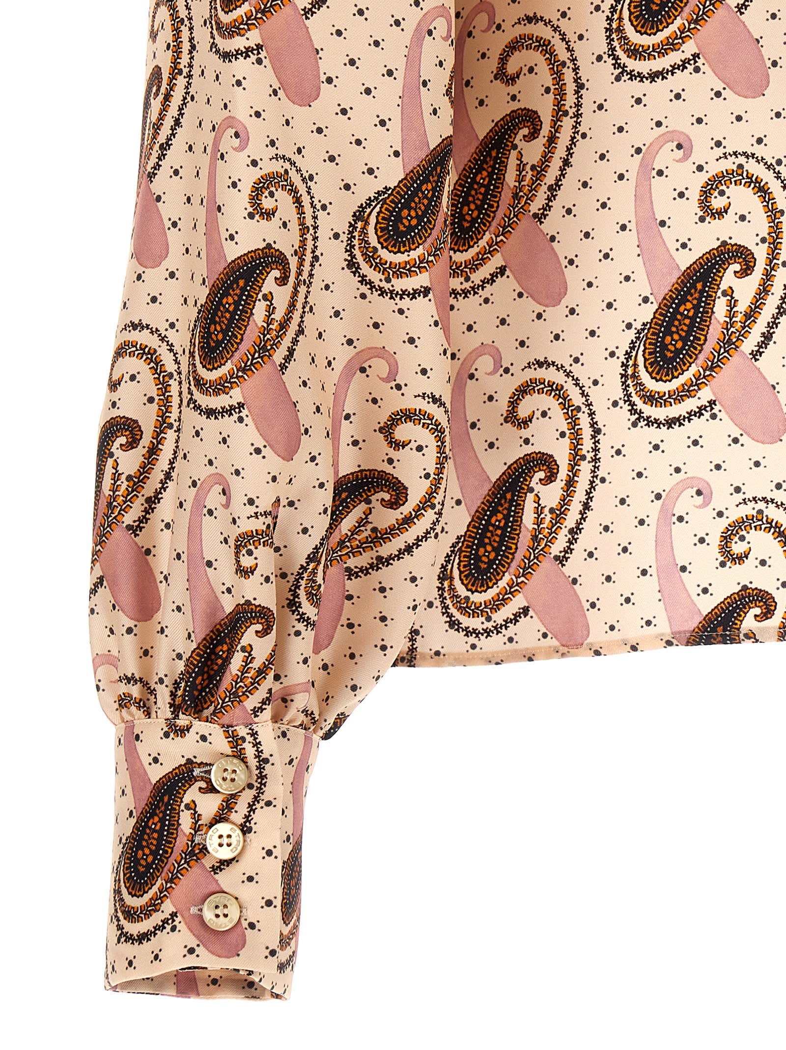 Shop Etro All Over Print Shirt In Beige/multicolour