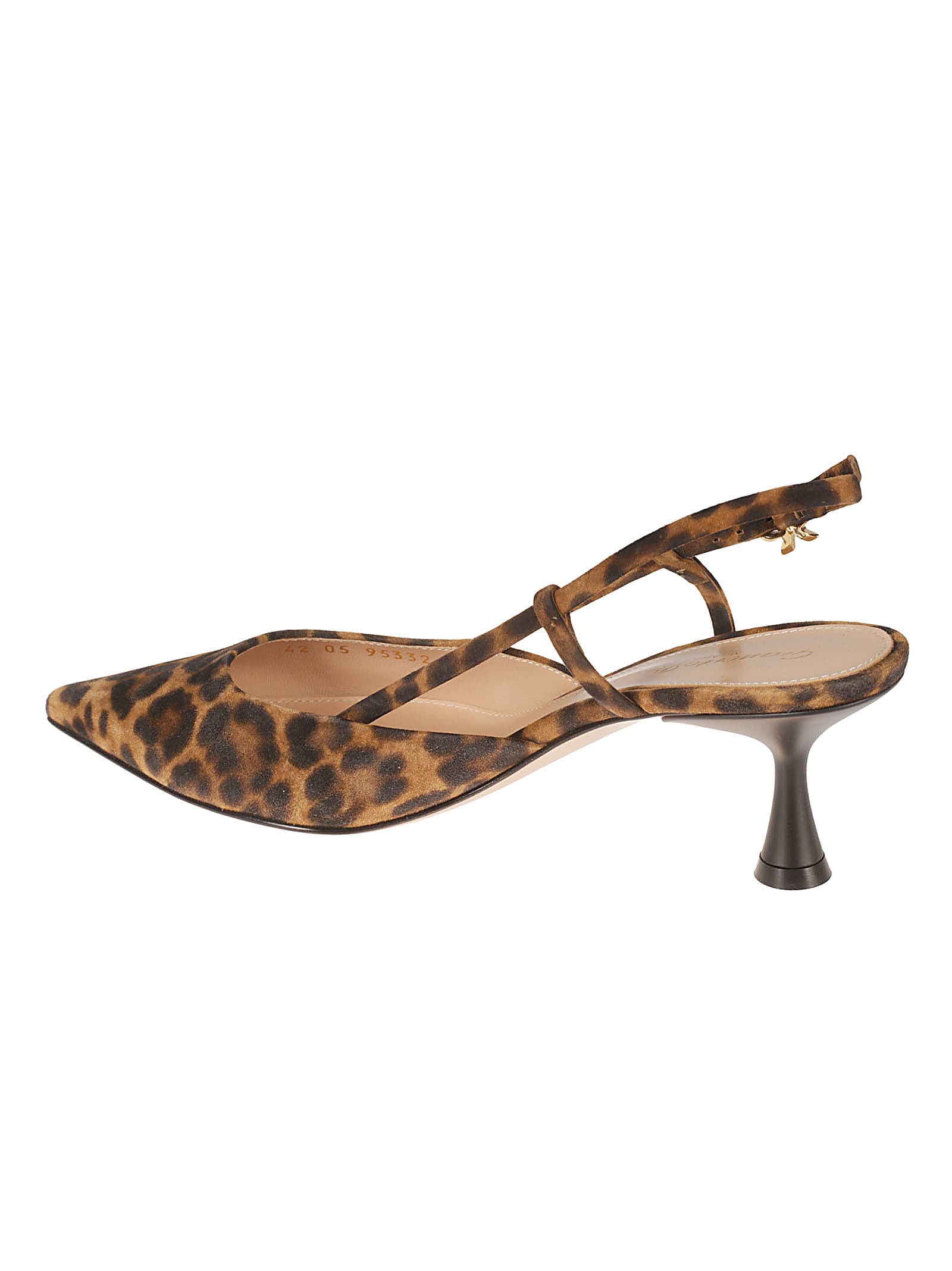 Shop Gianvito Rossi Slingback Animalier Pumps In Brown